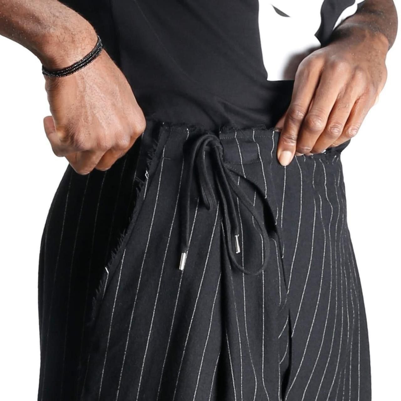 Takahiromiyashita The Soloist. SS 2015 Crossover Pinstripe Pajama Pant Size US 32 / EU 48 - 6 Thumbnail