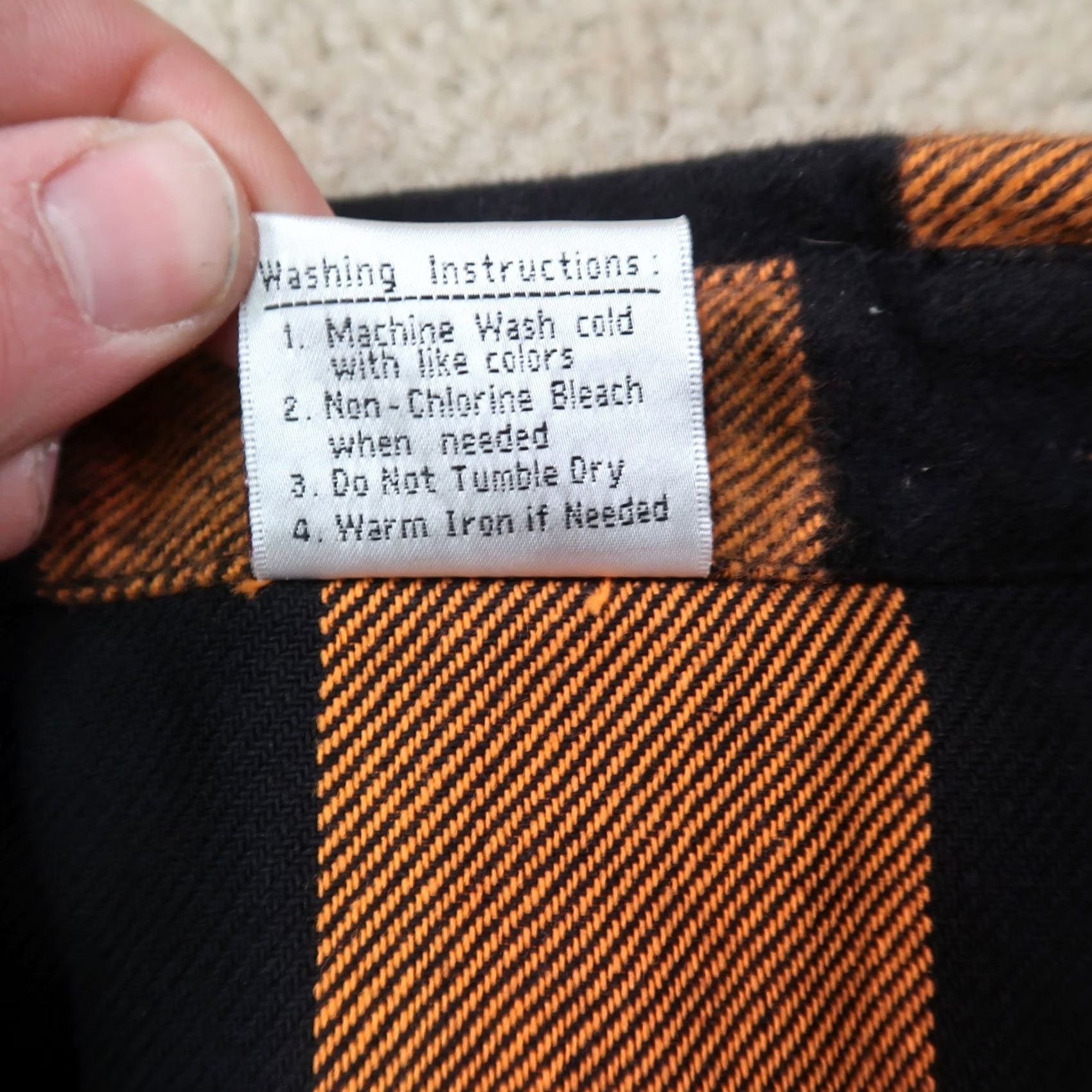 Rothco Rothco Button-Up Flannel Shirt Men's 2XL Orange Plaid Long Sleeve Button Front Size US XXL / EU 58 / 5 - 4 Thumbnail