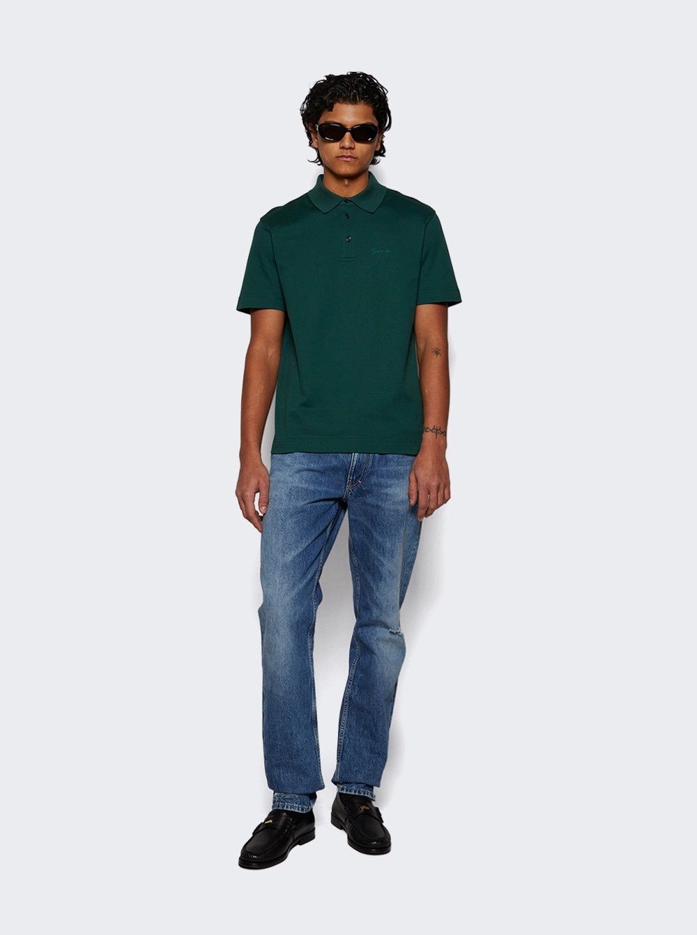 Givenchy o1mle0226 Classic Fit Polo Shirt in Green Size US XS / EU 42 / 0 - 2 Thumbnail