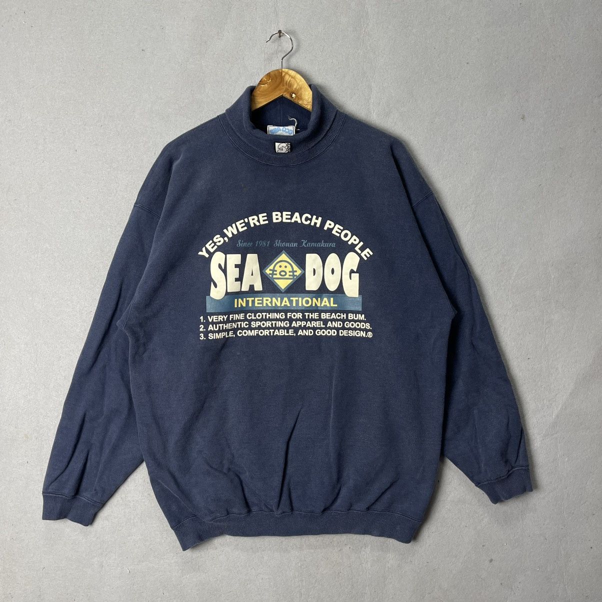Japanese Brand Vintage Sea Dog International Beach People Sweatshirt Size US XL / EU 56 / 4 - 1 Thumbnail
