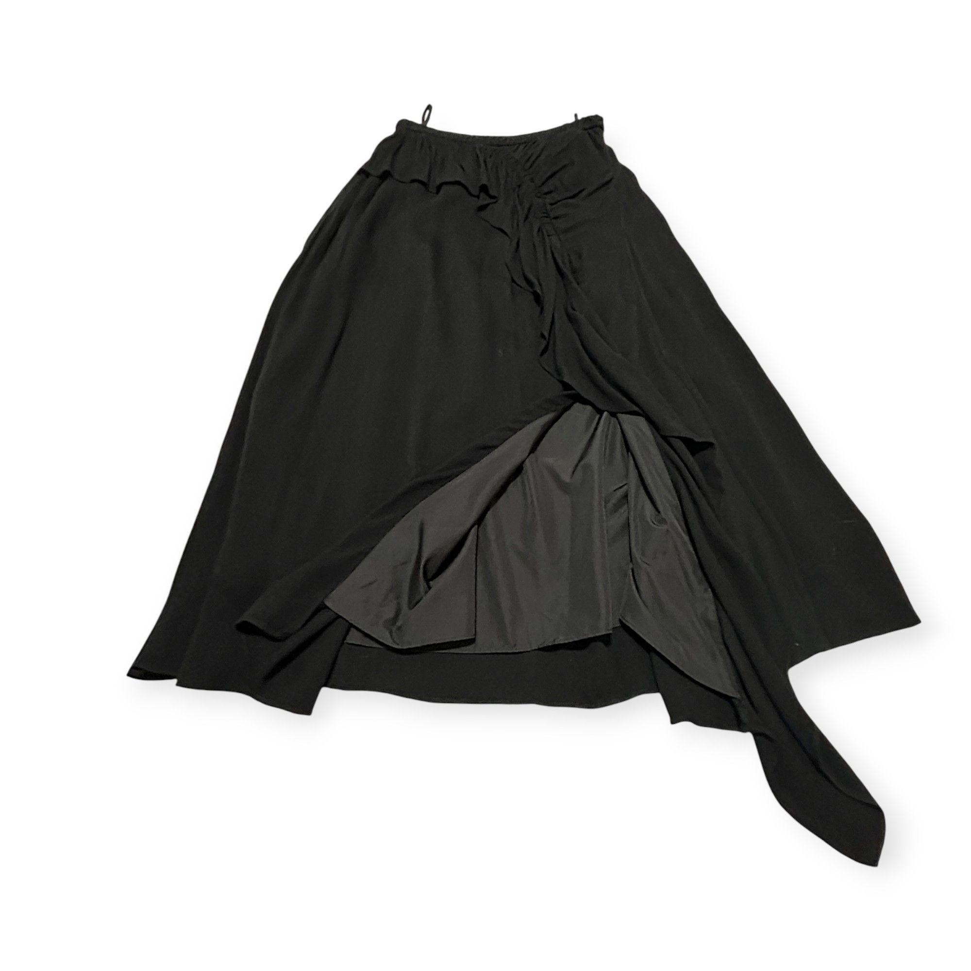 Ulla Johnson Ulla Johnson Sofia Ruffled Crepe Midi Skirt, Black, Size 4, Size 27" / US 4 / IT 40 - 7 Thumbnail