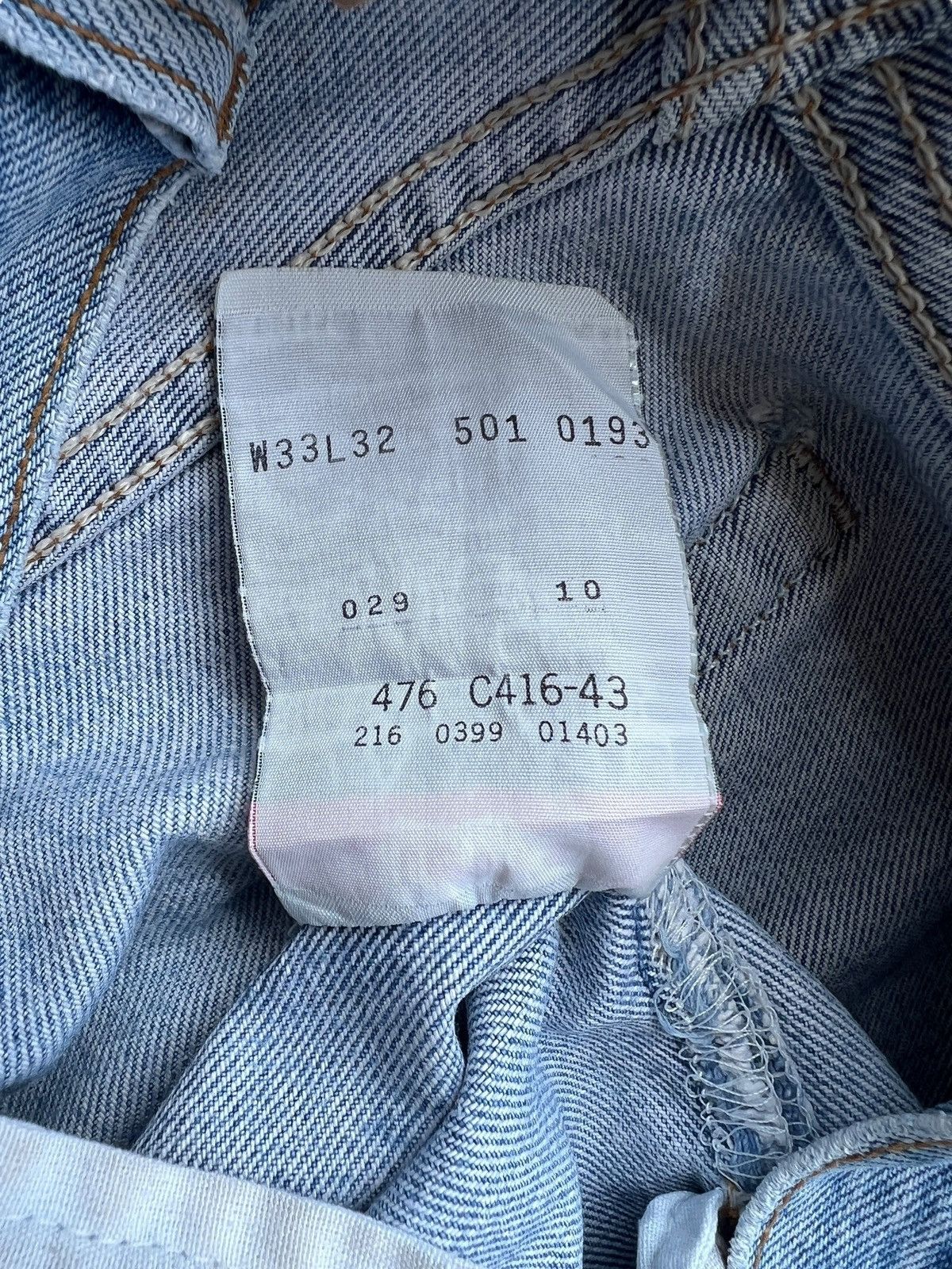 Levi's Vintage 90s Levi’s 501 Stonewash Denim Jeans 32x31 Size US 32 / EU 48 - 10 Thumbnail