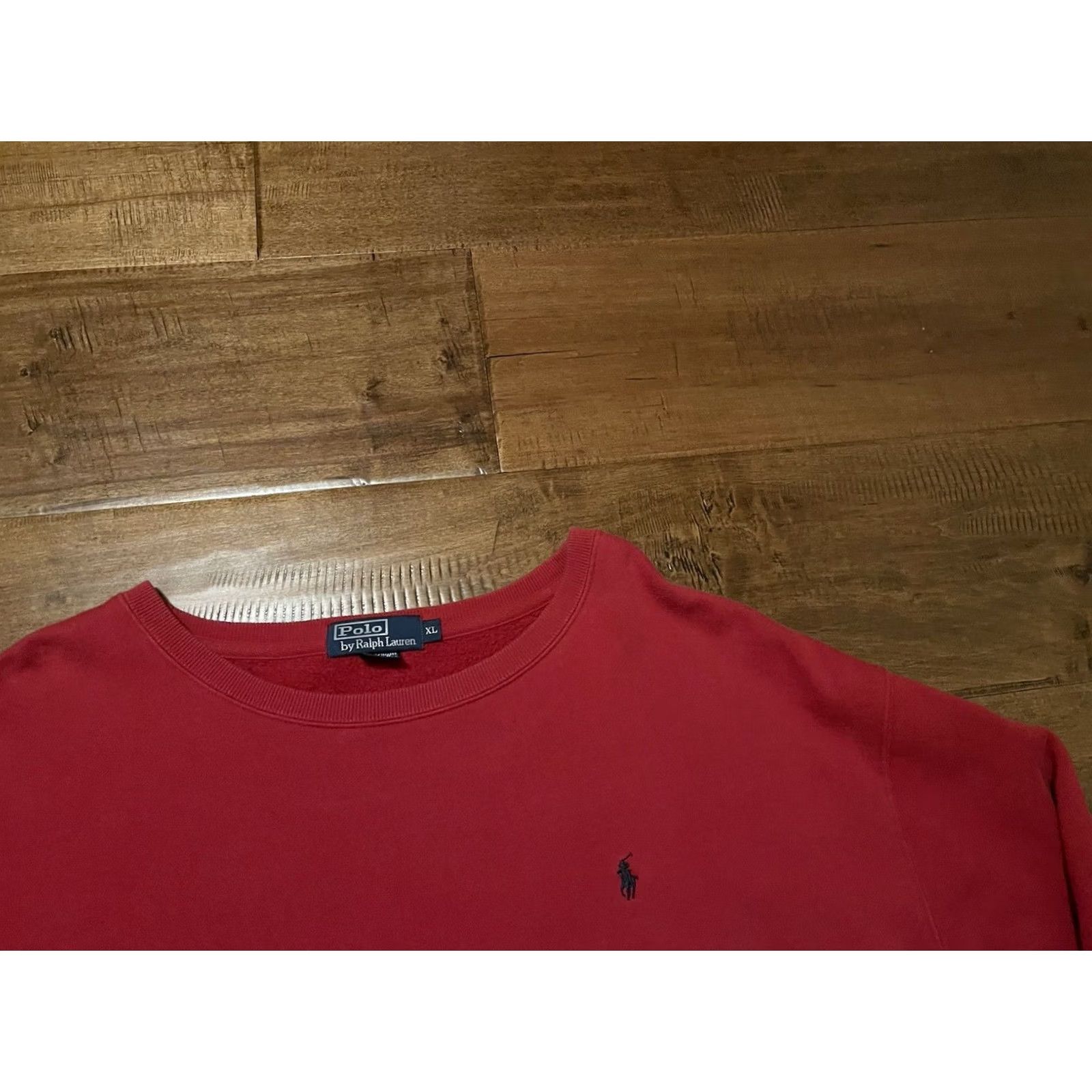 Polo Ralph Lauren VINTAGE Polo Ralph Lauren Sweatshirt Lined Red Crewneck Fleece Men's XLarge Size US XL / EU 56 / 4 - 2 Thumbnail