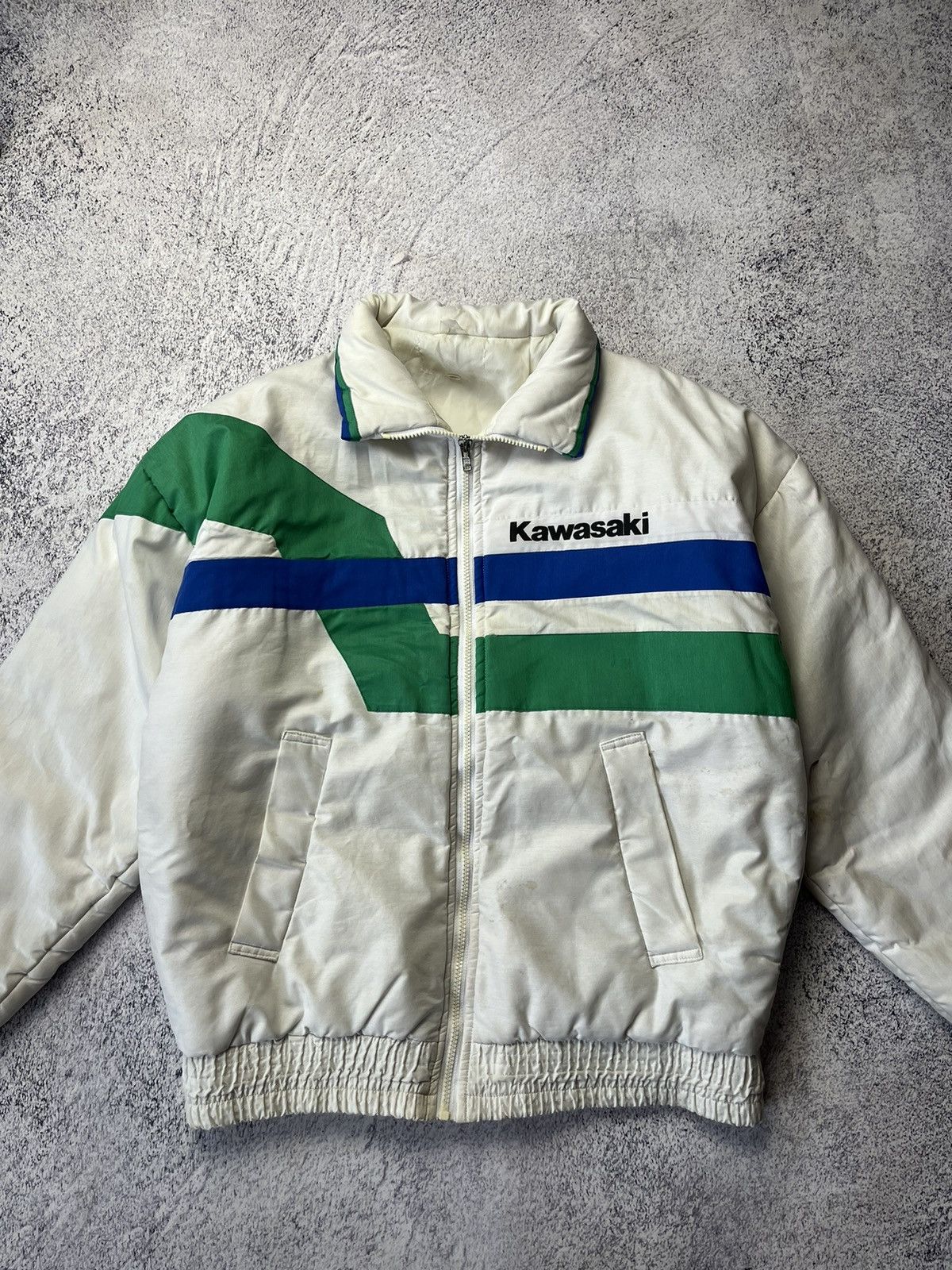 Vintage RARE Kawasaki Moto Y2K Racing Rider Naked Jacket Size US M / EU 48-50 / 2 - 4 Thumbnail