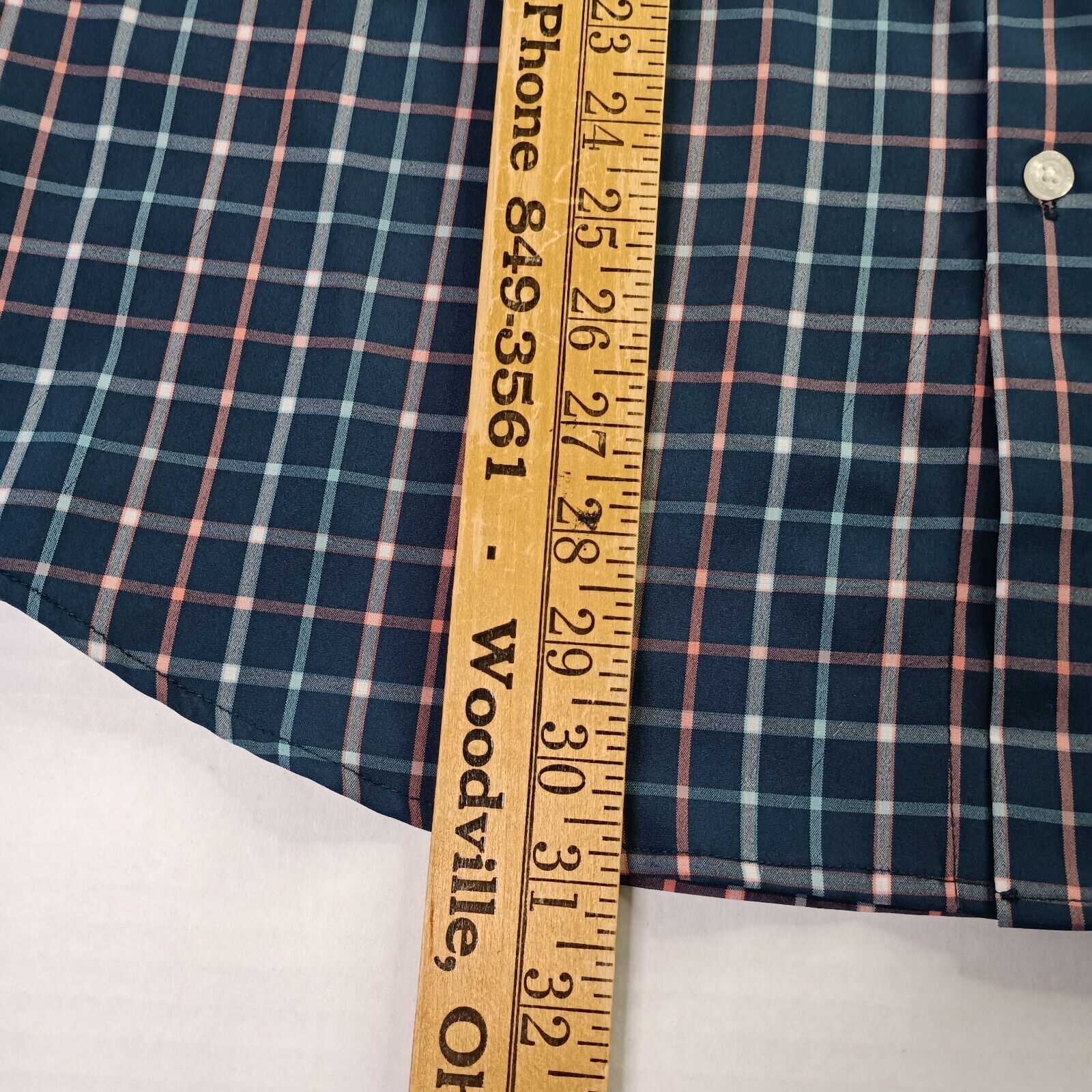 Chaps Chaps Checkered Shirt Men's M Medium Blue Stretch UPF 50 Size US M / EU 48-50 / 2 - 5 Thumbnail
