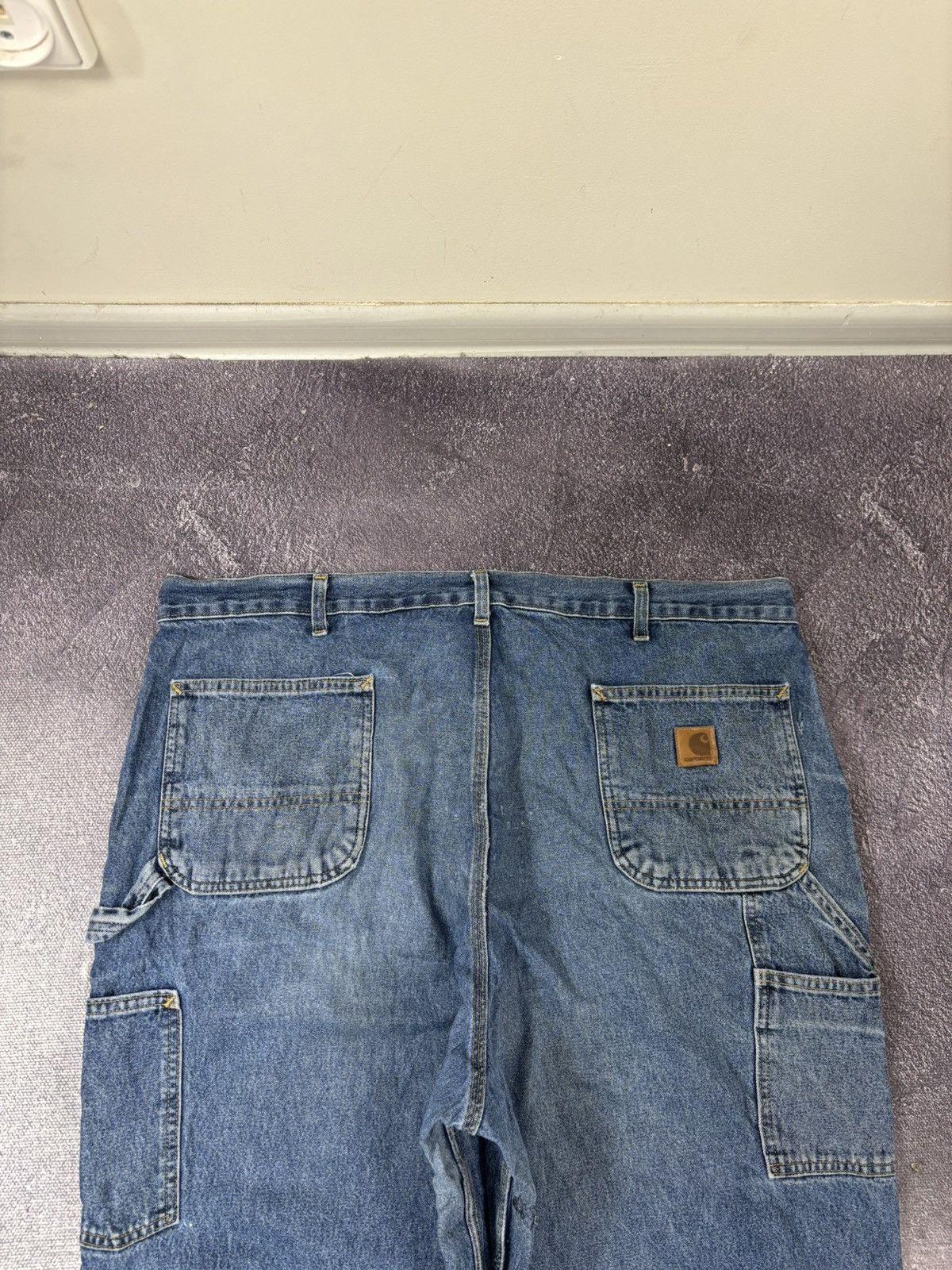 Carhartt Vintage 90s Carhartt USA Blue Denim Work Hype Baggy Jeans Size US 42 / EU 58 - 8 Thumbnail