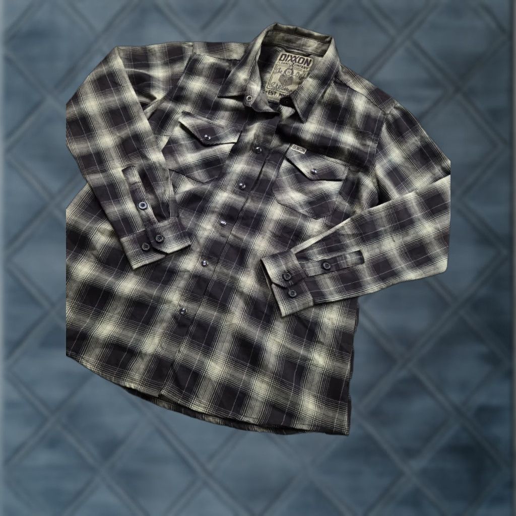 Vintage Dixxon The Ole Steamer Flannel Shirt Womens L Plaid Long Sleeve Snap Front Button-Up Size L / US 10 / IT 46 - 1 Thumbnail
