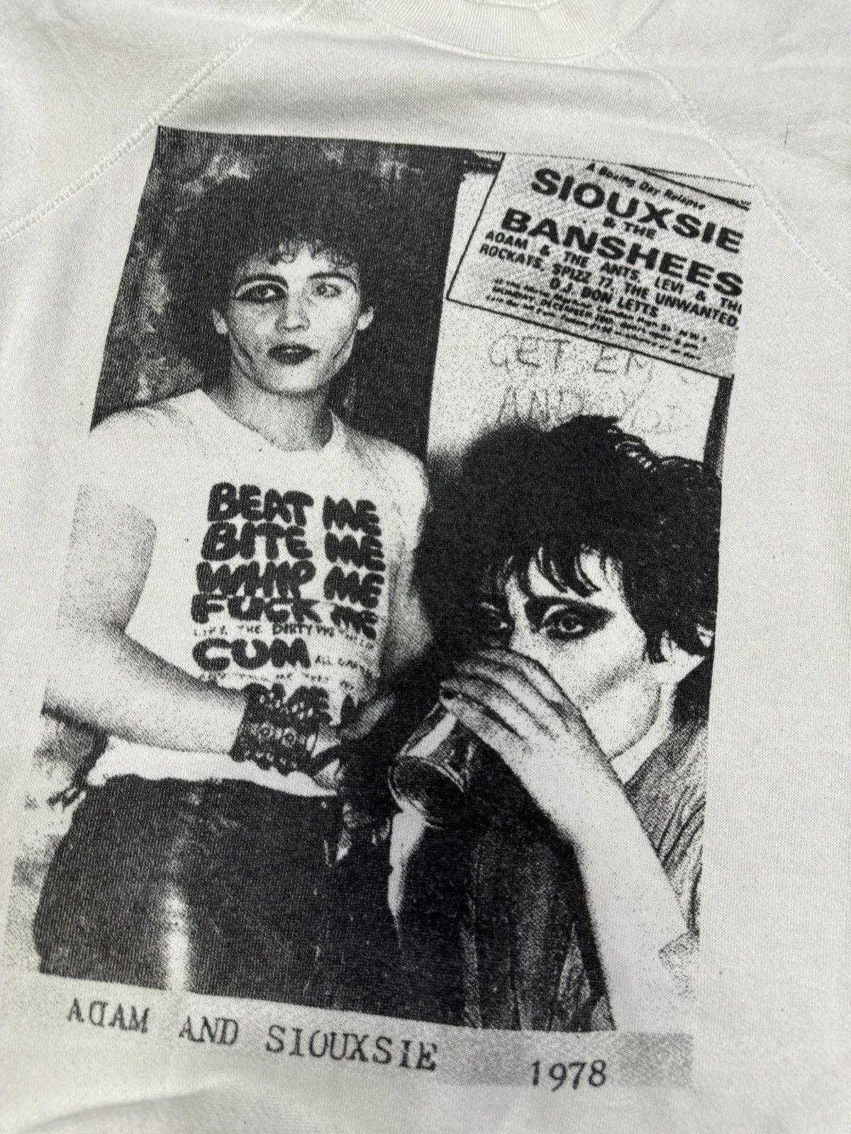 Band Tees VINTAGE 1980s ADAM AND THE ANTS AND SIOUXSIE SWEATSHIRT Size US L / EU 52-54 / 3 - 3 Thumbnail