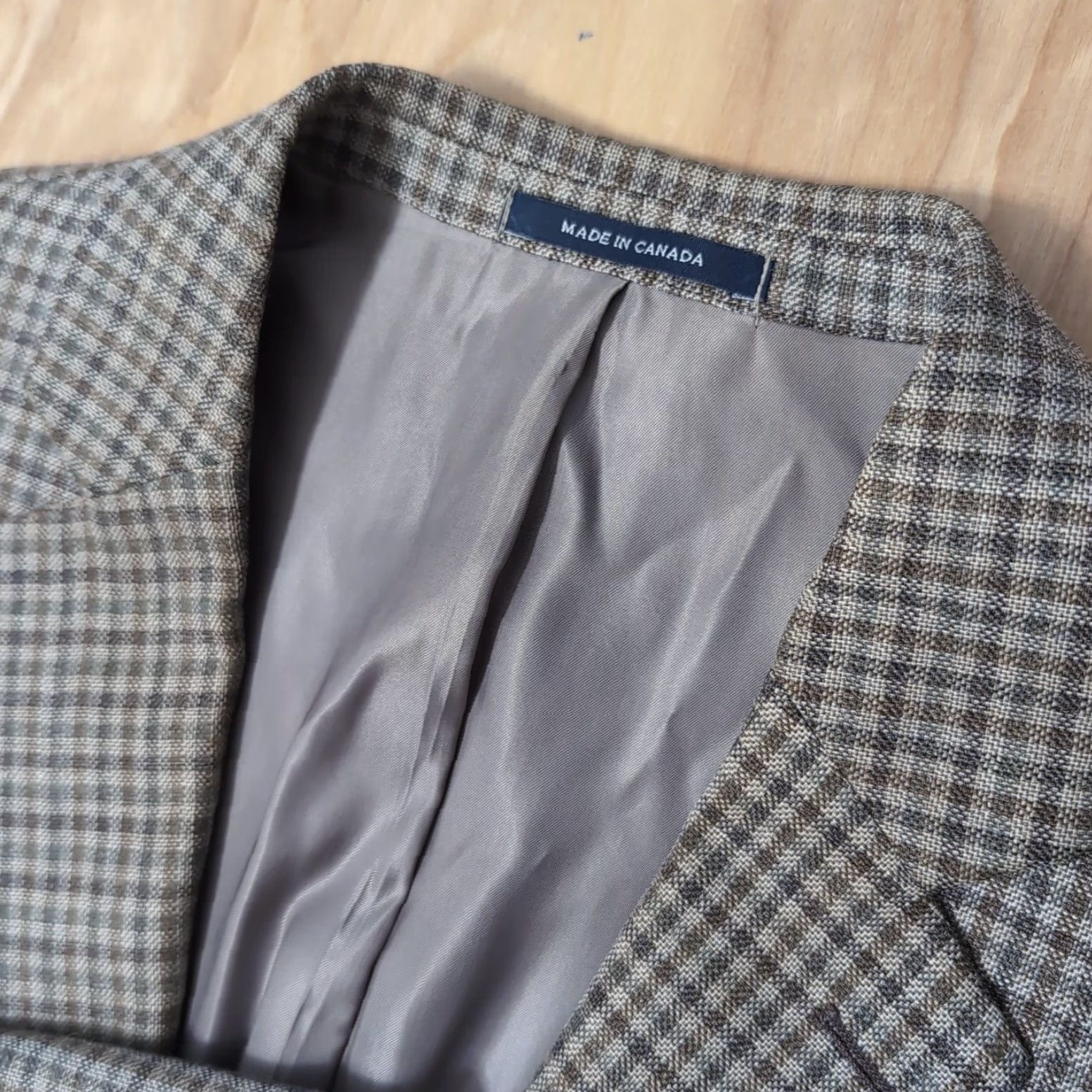 Vintage Ralph Lauren Mens Blazer Knit Wool Silk Linen 42R Brown Two Button Sport Coat Jacket Shirt? Size 42R - 2 Thumbnail