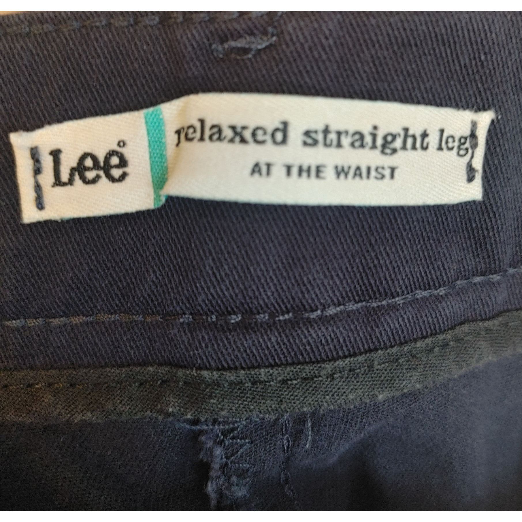 Lee Lee Relaxed Fit Straight Leg at the waist Women's Gray Pants Size 28" / US 6 / IT 42 - 3 Thumbnail