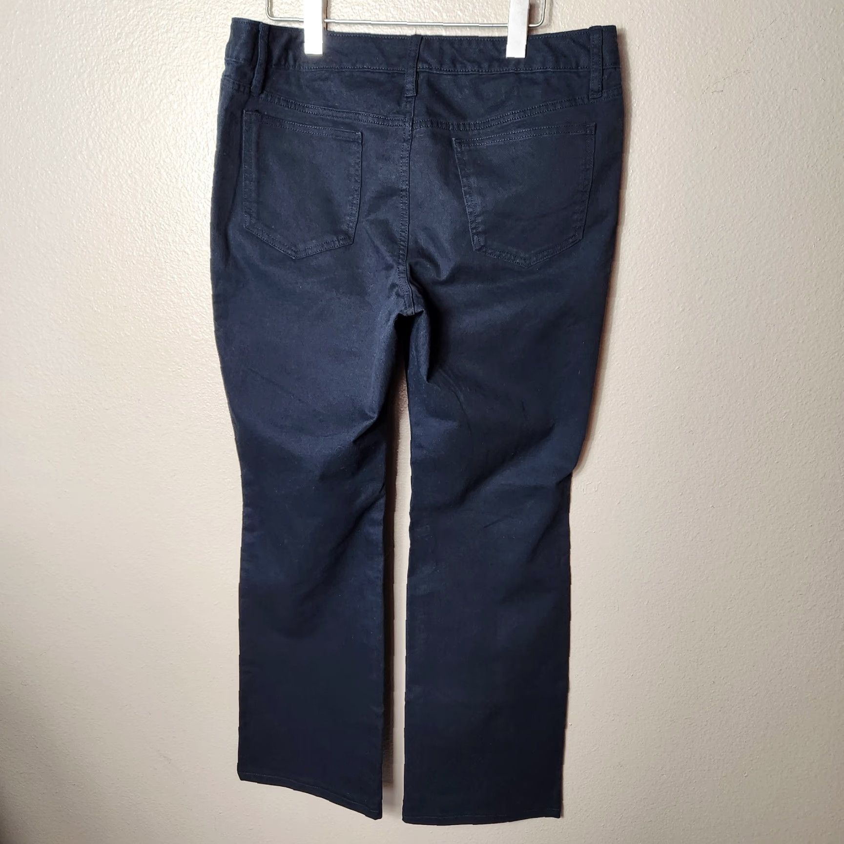 Lands' End Lands' End Womens Fit 1 Black Mid Rise Straight Leg Jeans-Size 14 (NWOT) Size 36" / US 14 / IT 50 - 5 Thumbnail
