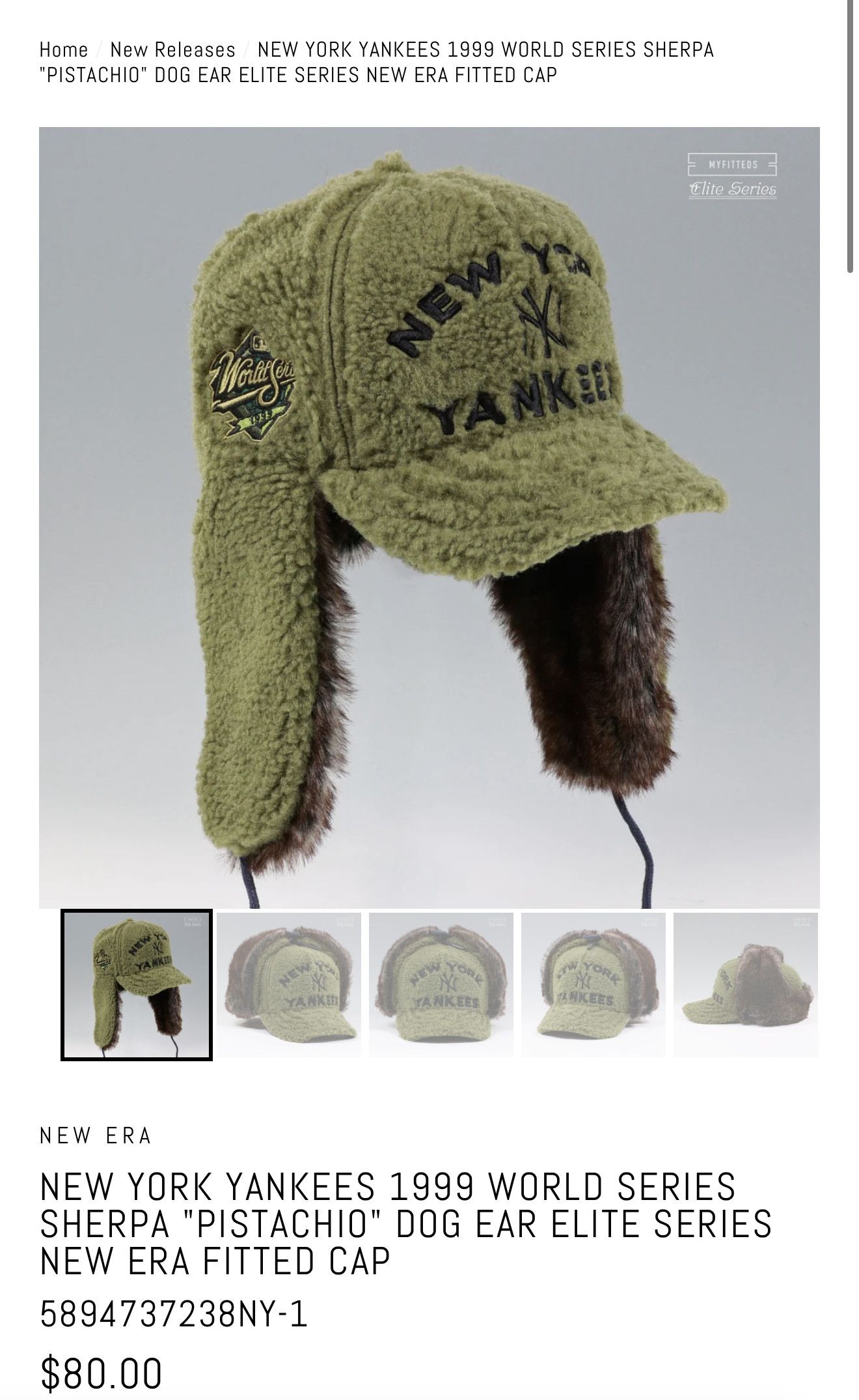 MyFitteds × New Era × New York Yankees 7 3/8 NEW YORK YANKEES 1996 WORLD SERIES SHERPA DOG EAR Size ONE SIZE - 8 Thumbnail