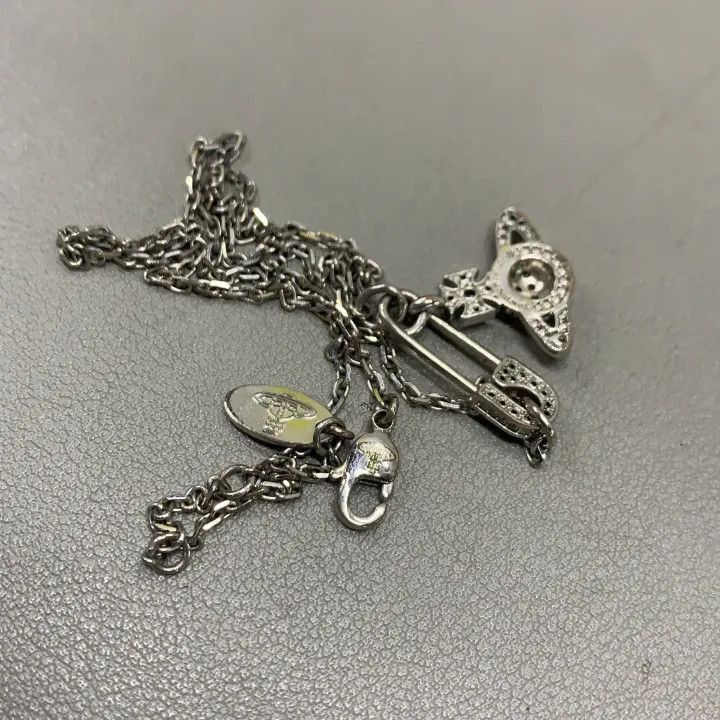 Vivienne Westwood Vivienne Westwood Lucrece Crystal Safety Pin Necklace Size ONE SIZE - 6 Thumbnail