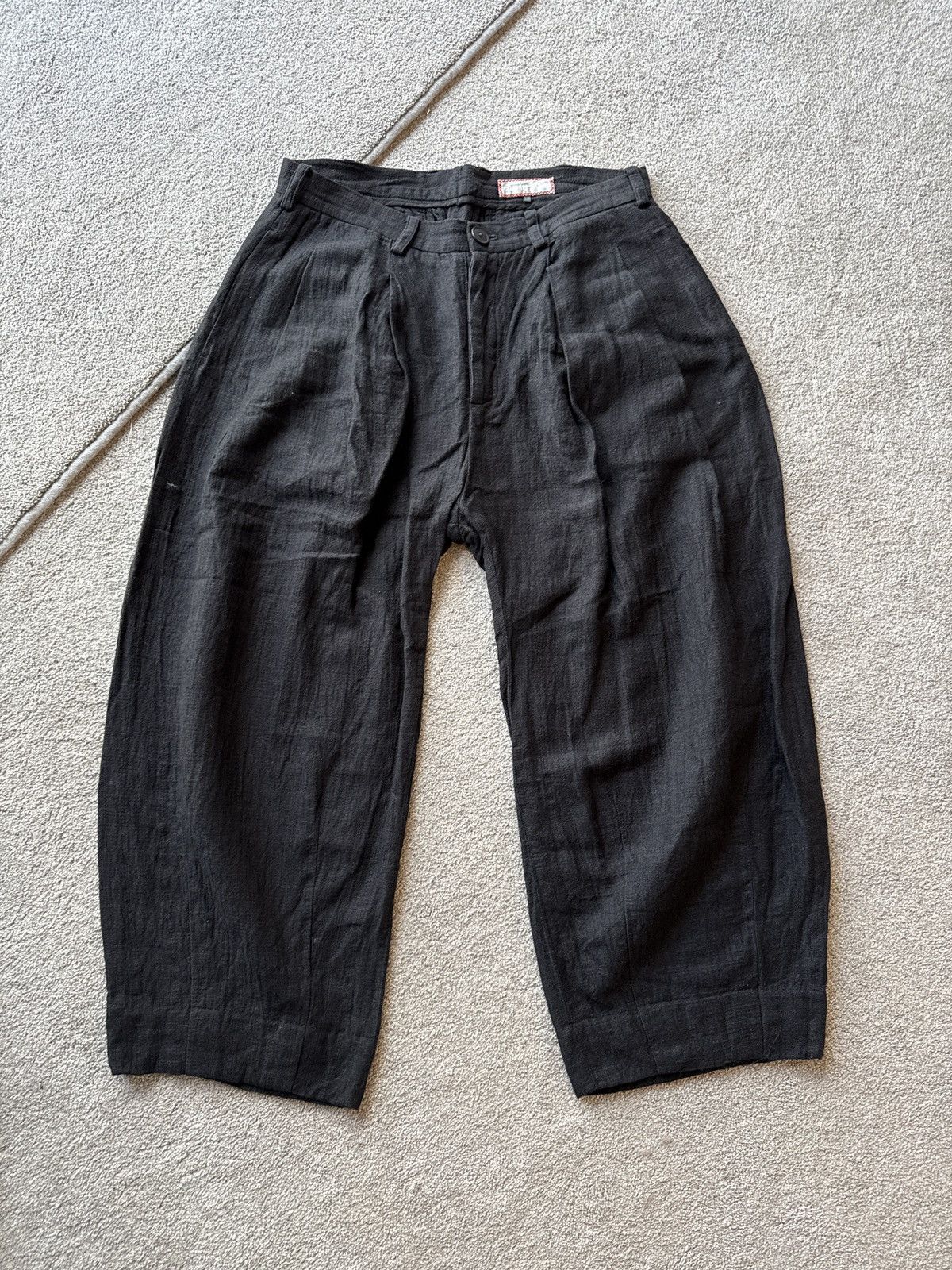 Geoffrey B. Small Linen Volume Trousers Size US 34 / EU 50 - 1 Thumbnail