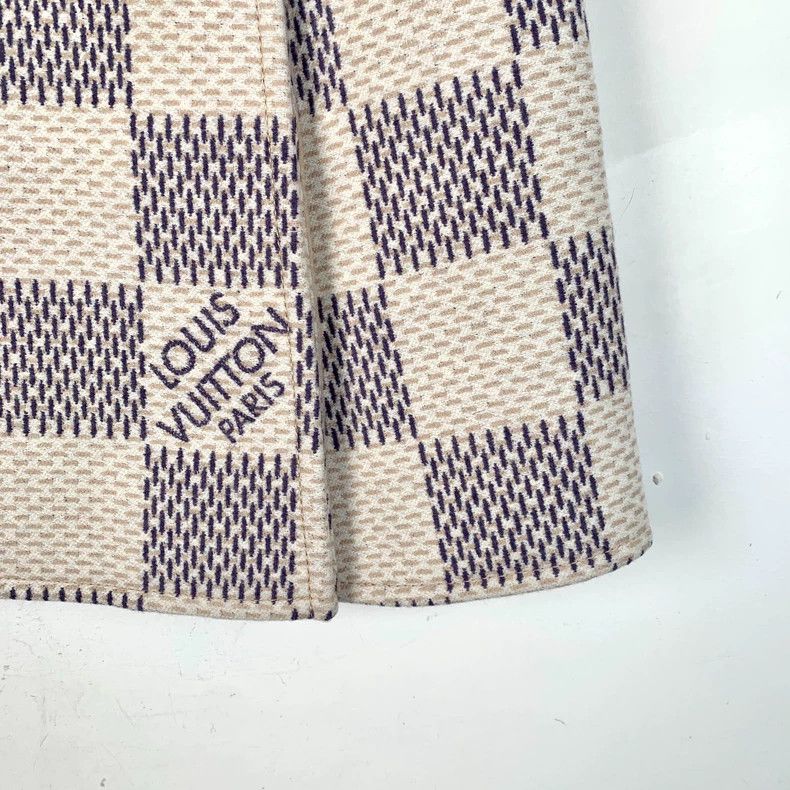 Louis Vuitton Louis Vuitton Color-block checkerboard wool skirt Size 35" - 4 Thumbnail