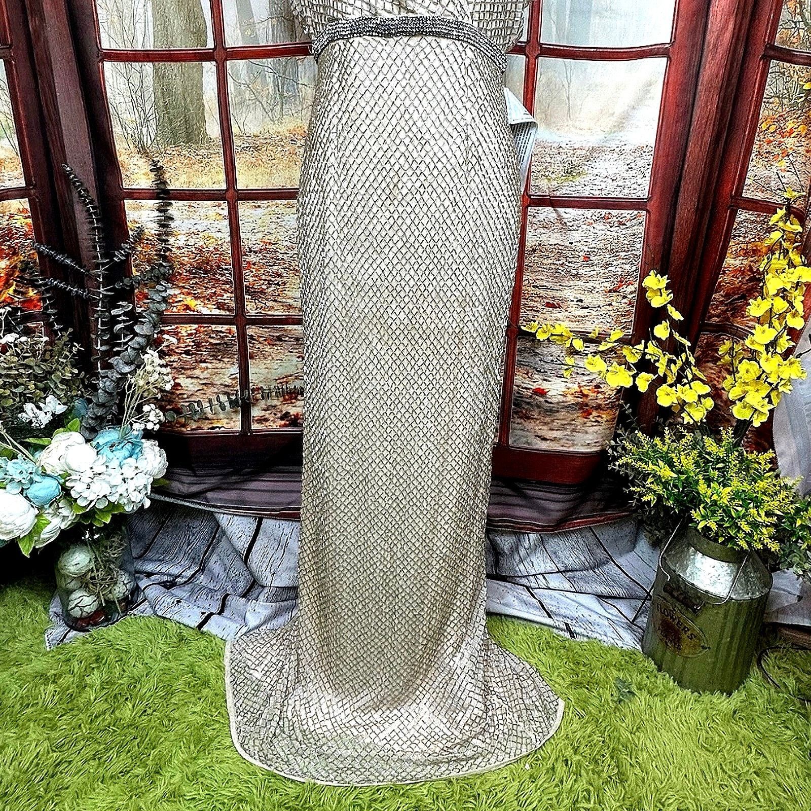 Other Mac Duggal Beaded Butterfly Sleeve Column Gown Nude Silver 8 Size M / US 6-8 / IT 42-44 - 7 Thumbnail