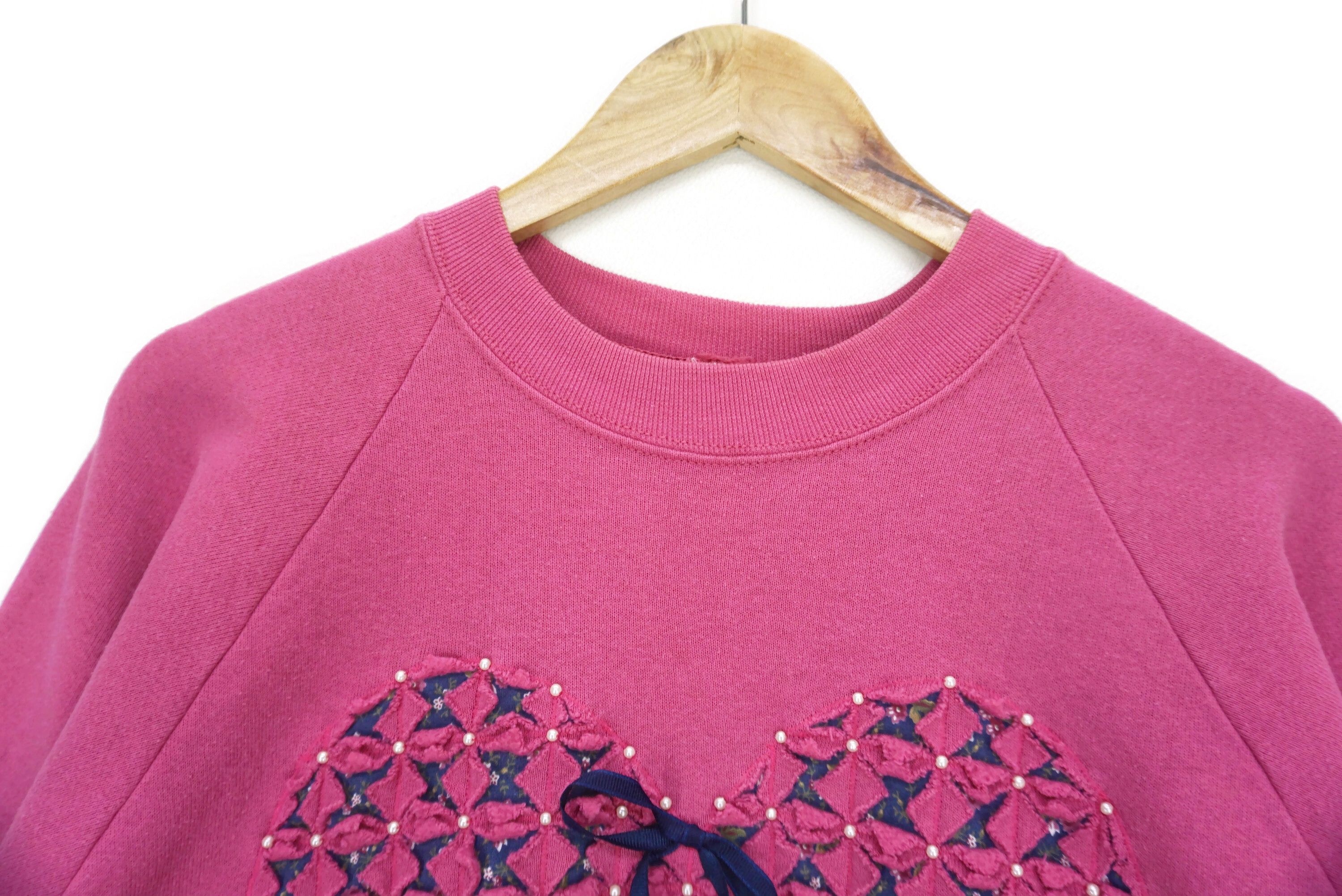 Fruit Of The Loom Hand Made by Dixie Lee Sweatshirt Love Shaped Art Size XL Size XL / US 12-14 / IT 48-50 - 3 Thumbnail