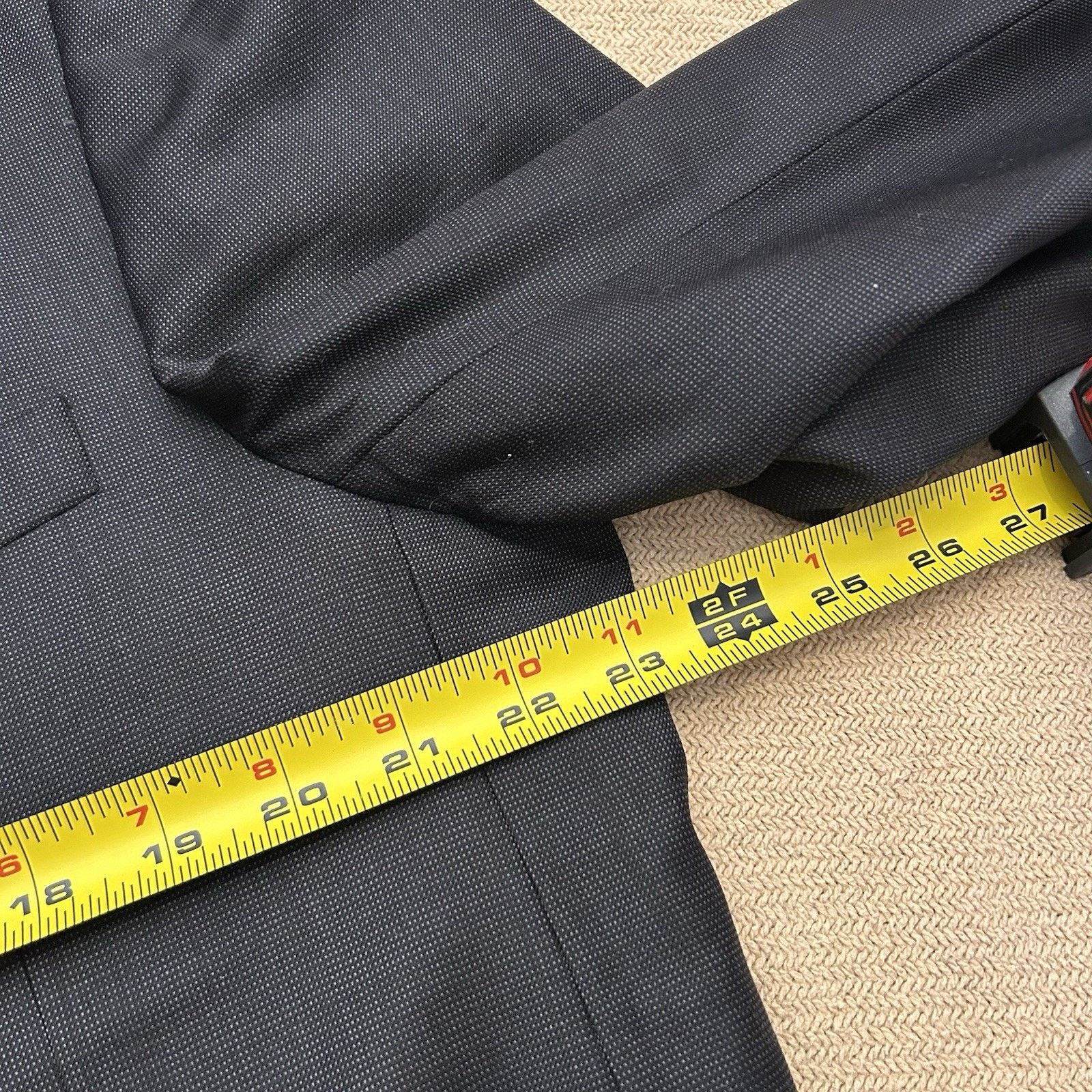 Burberry Burberry London 100% Wool Black Suit Jacket Blazer 46L Size 46L - 6 Thumbnail