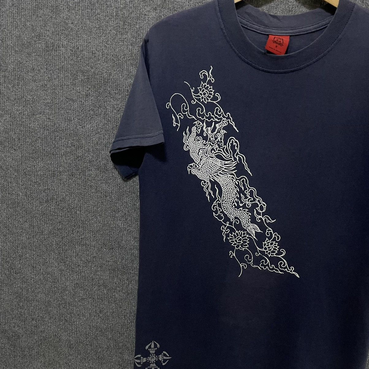 Affliction × Vintage Vintage Y2K Dragon Affliction Faded Navy T Shirt Size US S / EU 44-46 / 1 - 6 Thumbnail