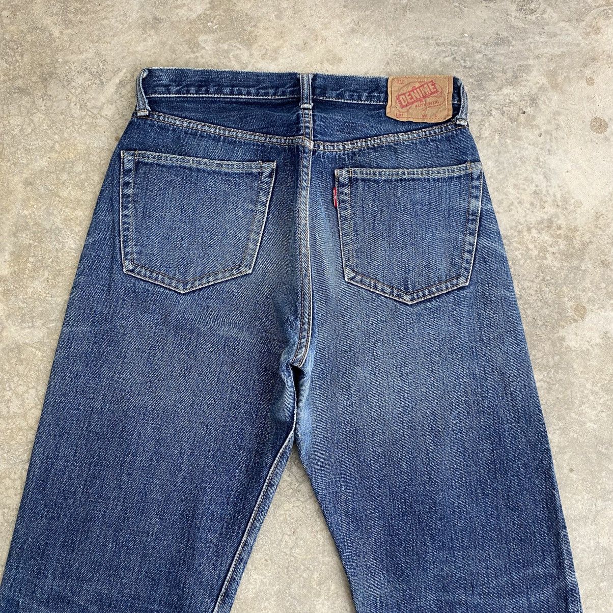 Denime Vintage 90’s Denime Japan Faded Blue Selvedge Jeans Size US 30 / EU 46 - 9 Thumbnail