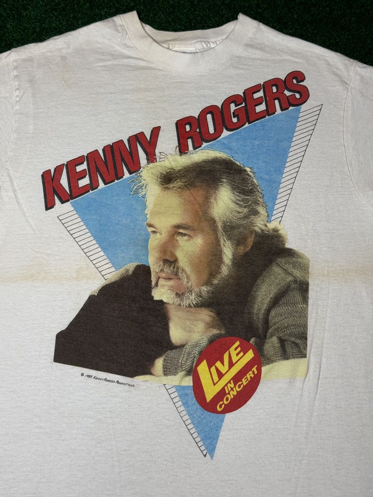 Band Tees Vintage 80s Kenny Rogers Live In Concert Lrg Hanes T Shirt Size US L / EU 52-54 / 3 - 2 Thumbnail