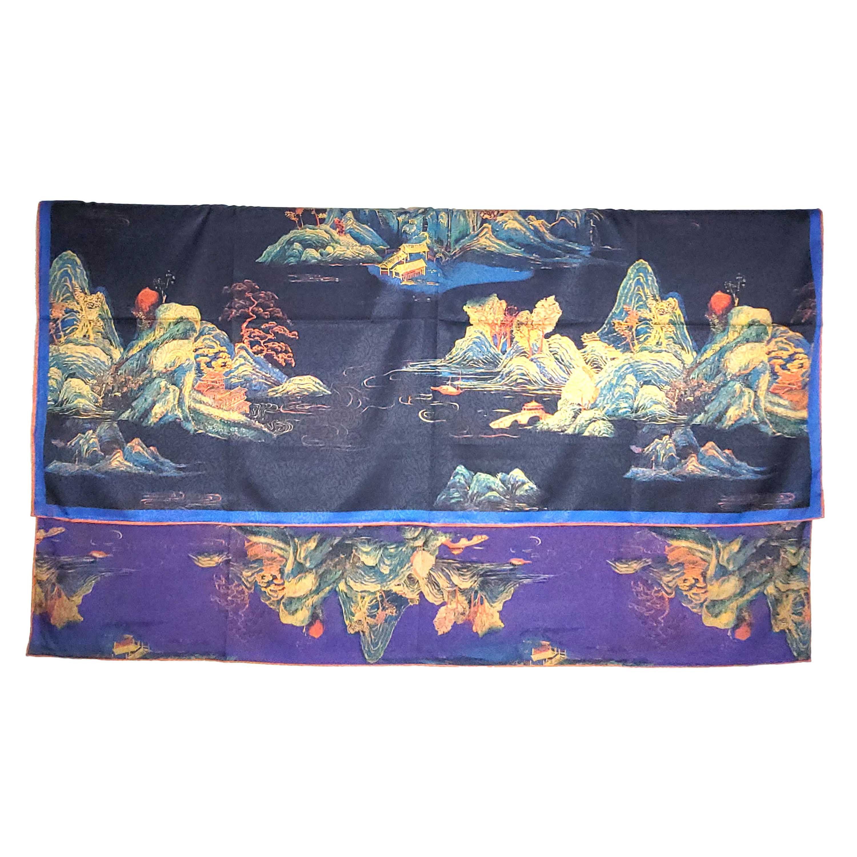 Other NWT Double Sided Silk Scarf 52"x52" Large Square Wrap 3240 Size ONE SIZE - 9 Thumbnail