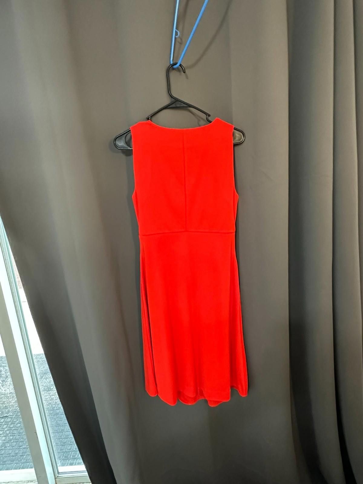 Ann Taylor Ann Taylor Formal Dress | Small | Bold Red Classic Size S / US 4 / IT 40 - 7 Thumbnail