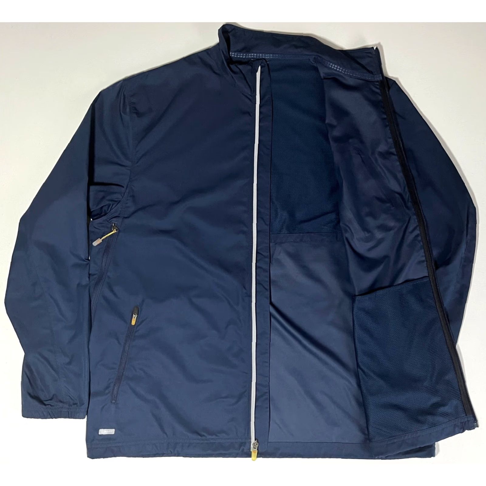 Nike VINTAGE Nike Men’s Clima-Fit Windbreaker Jacket XL Navy Zip Full-Size Wind-Resistant Pocketed Cross Training activewear Mens Size US XL / EU 56 / 4 - 4 Thumbnail