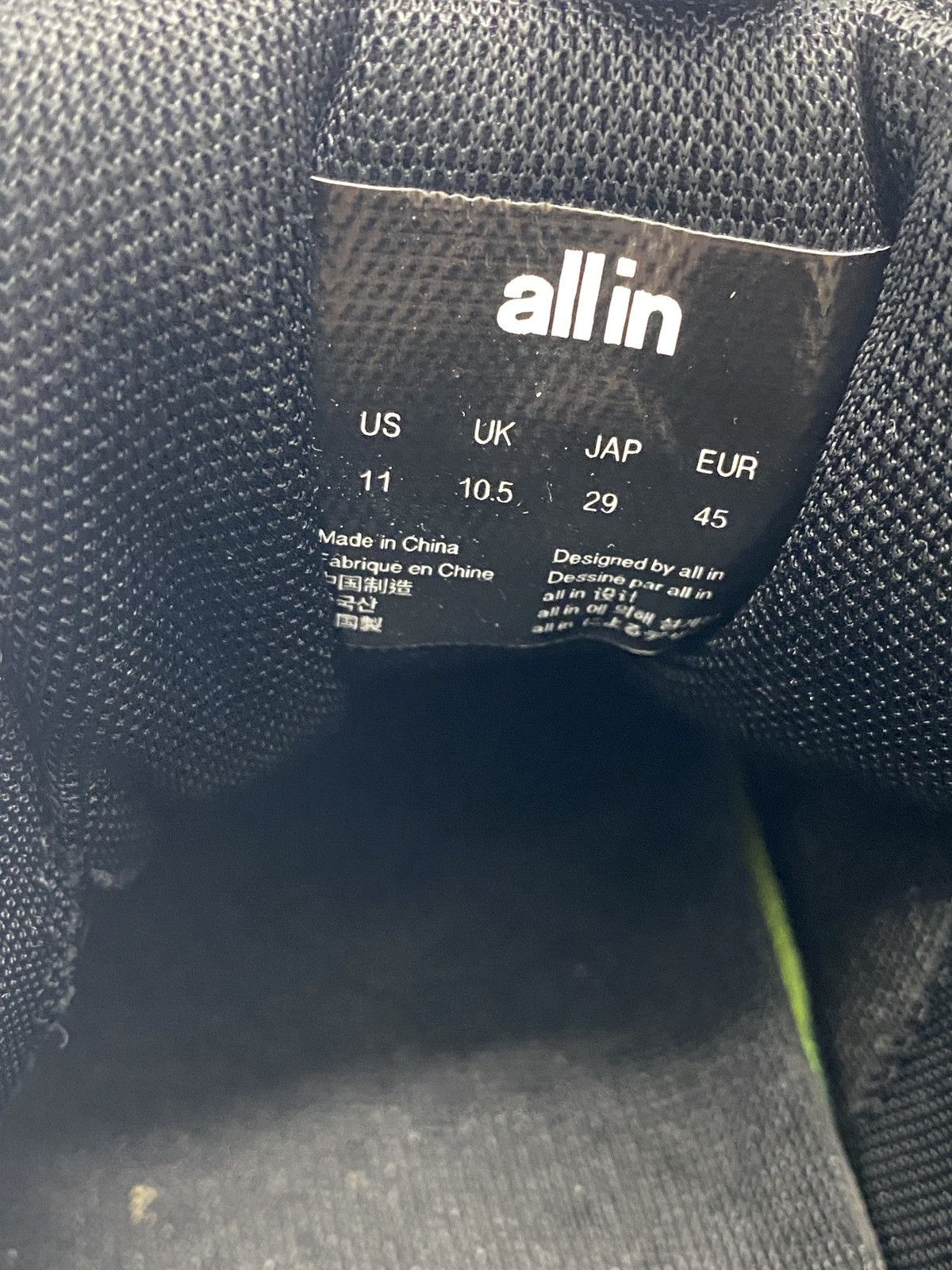 All-In All In Logo Tennis Shoes Size US 11 / EU 44 - 7 Thumbnail