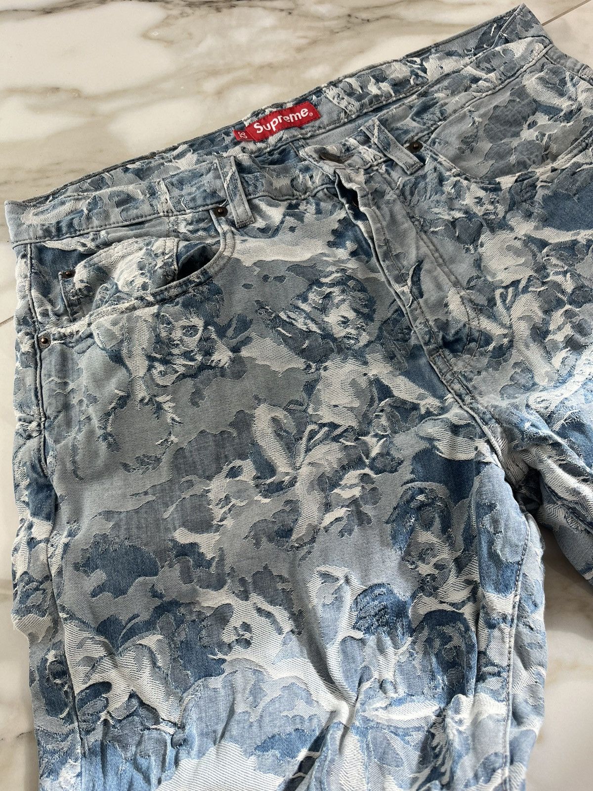 Supreme Supreme Cherub 5 pocket jeans Light blue FW16 Size US 32 / EU 48 - 5 Thumbnail