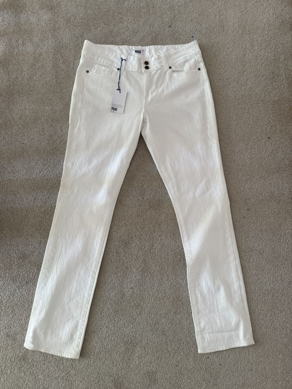 Paige Paige White Jeans Size 32" / US 10 / IT 46 - 1 Thumbnail