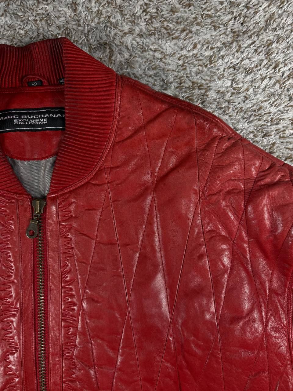 Marc Buchanan Vintage Marc Buchanan Quilted Bomber Embossed Native Chief Size US L / EU 52-54 / 3 - 8 Thumbnail