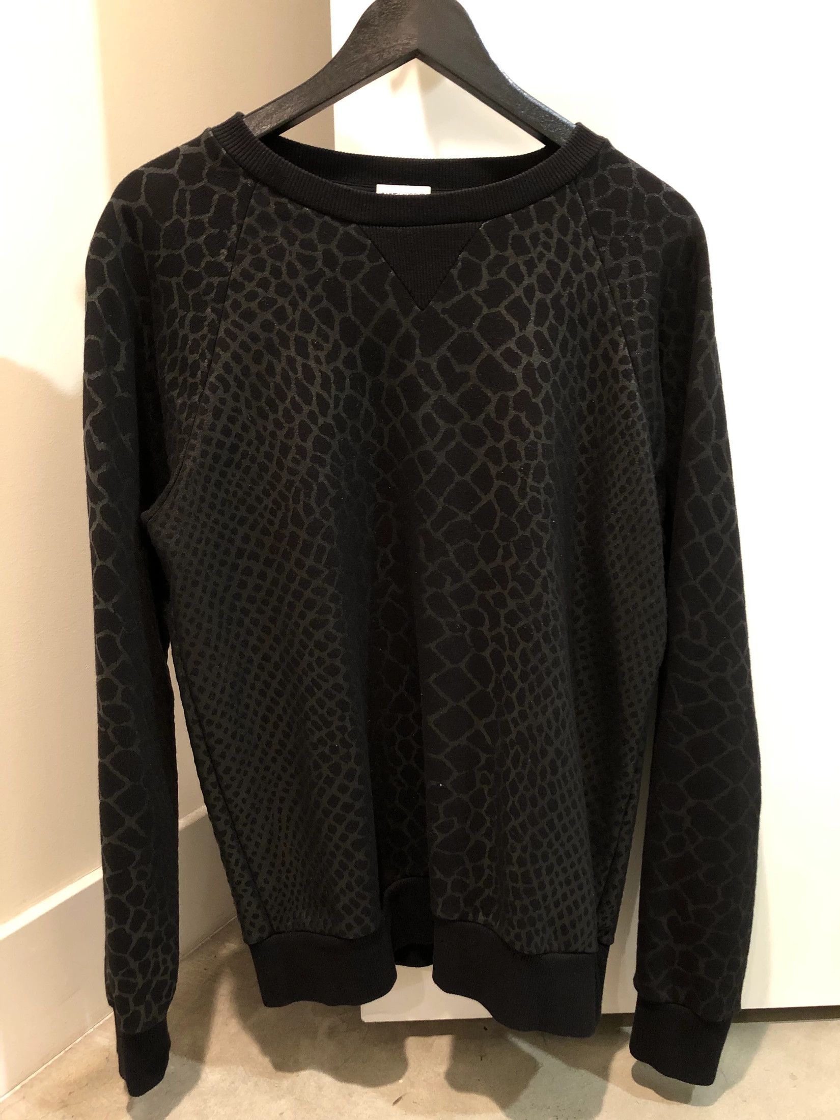 Saint Laurent Paris FW15 Reflective Animal Print Crewneck Sweater Size US M / EU 48-50 / 2 - 2 Thumbnail