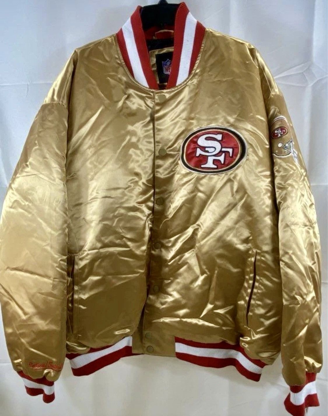 Other NFL Men's San Francisco 49ers Gold Bomber Jacket NWT SZ 4XL Size US XXL / EU 58 / 5 - 1 Thumbnail