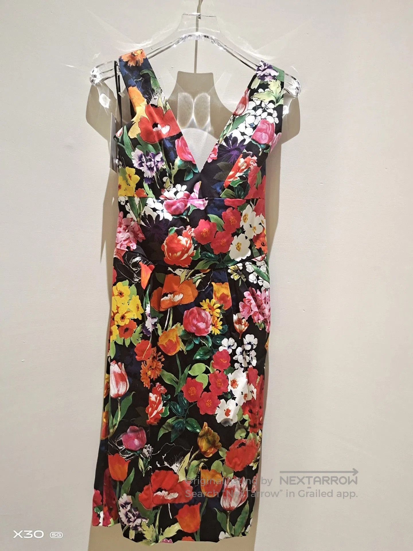 Moschino MOSCHINO Floral Print Midi Dress. Size S / US 4 / IT 40 - 8 Thumbnail