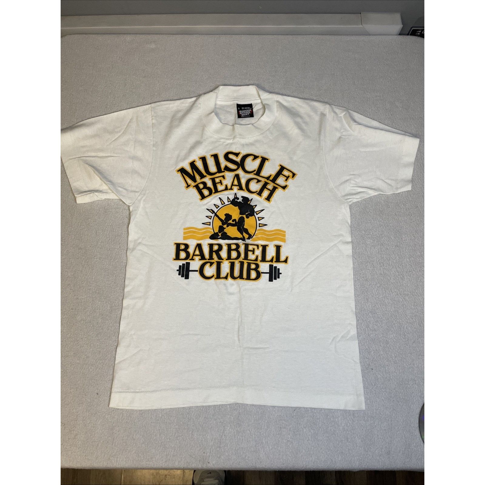 Other 80s Muscle Beach Barbell Club Single Stitched T Shirt NWOT S Size US S / EU 44-46 / 1 - 1 Thumbnail