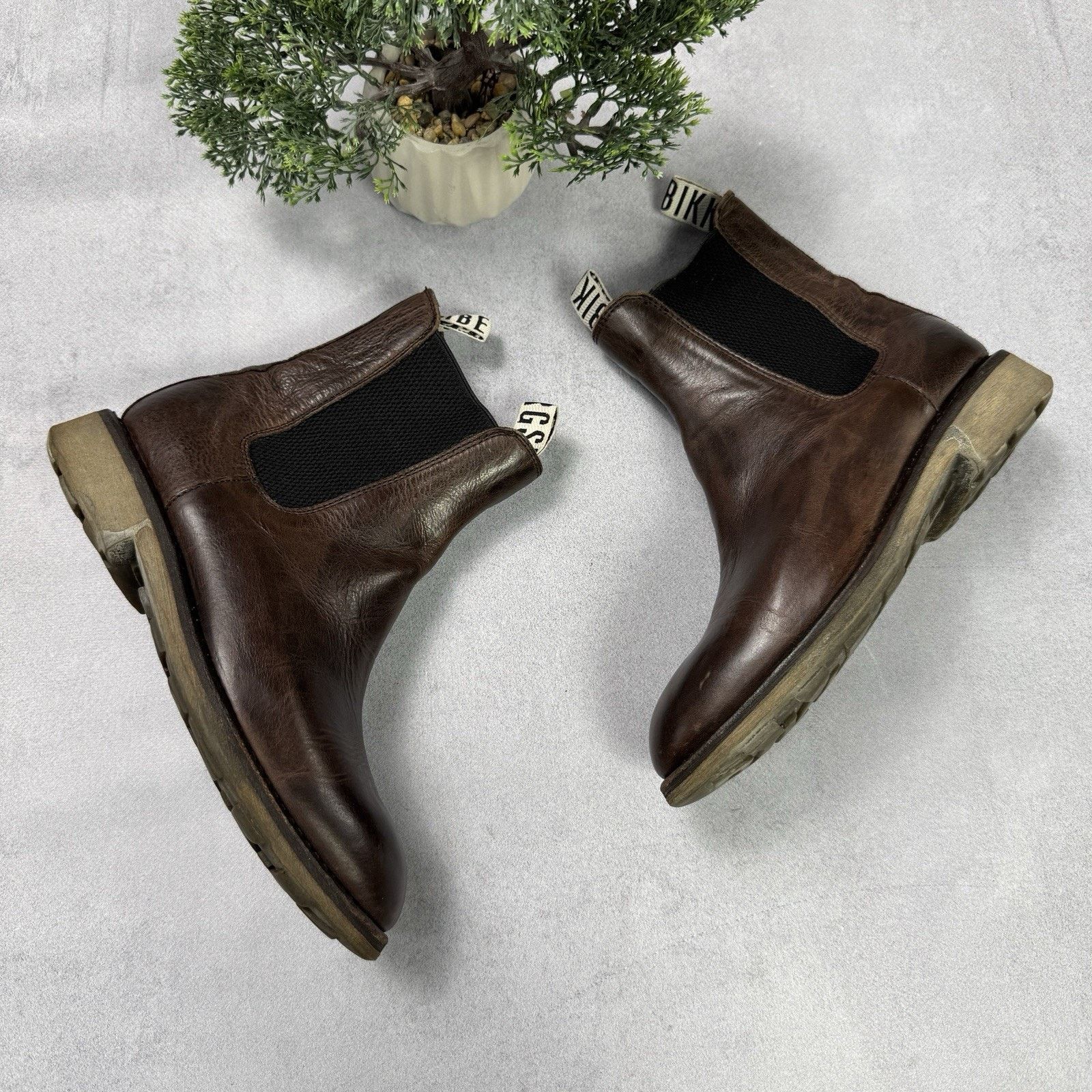 Dirk Bikkembergs Vintage Dirk Bikkembergs Brown Leather Chelsea Boots Size US 8 / IT 38 - 1 Thumbnail