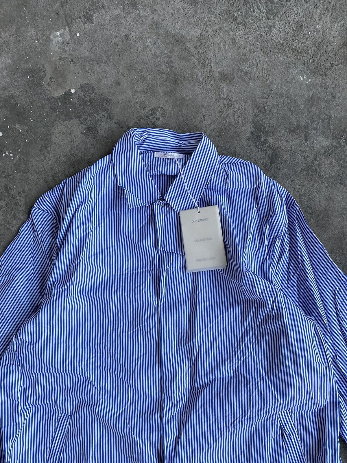 Our Legacy Our legacy Mac coat blue stripe Size US L / EU 52-54 / 3 - 2 Thumbnail
