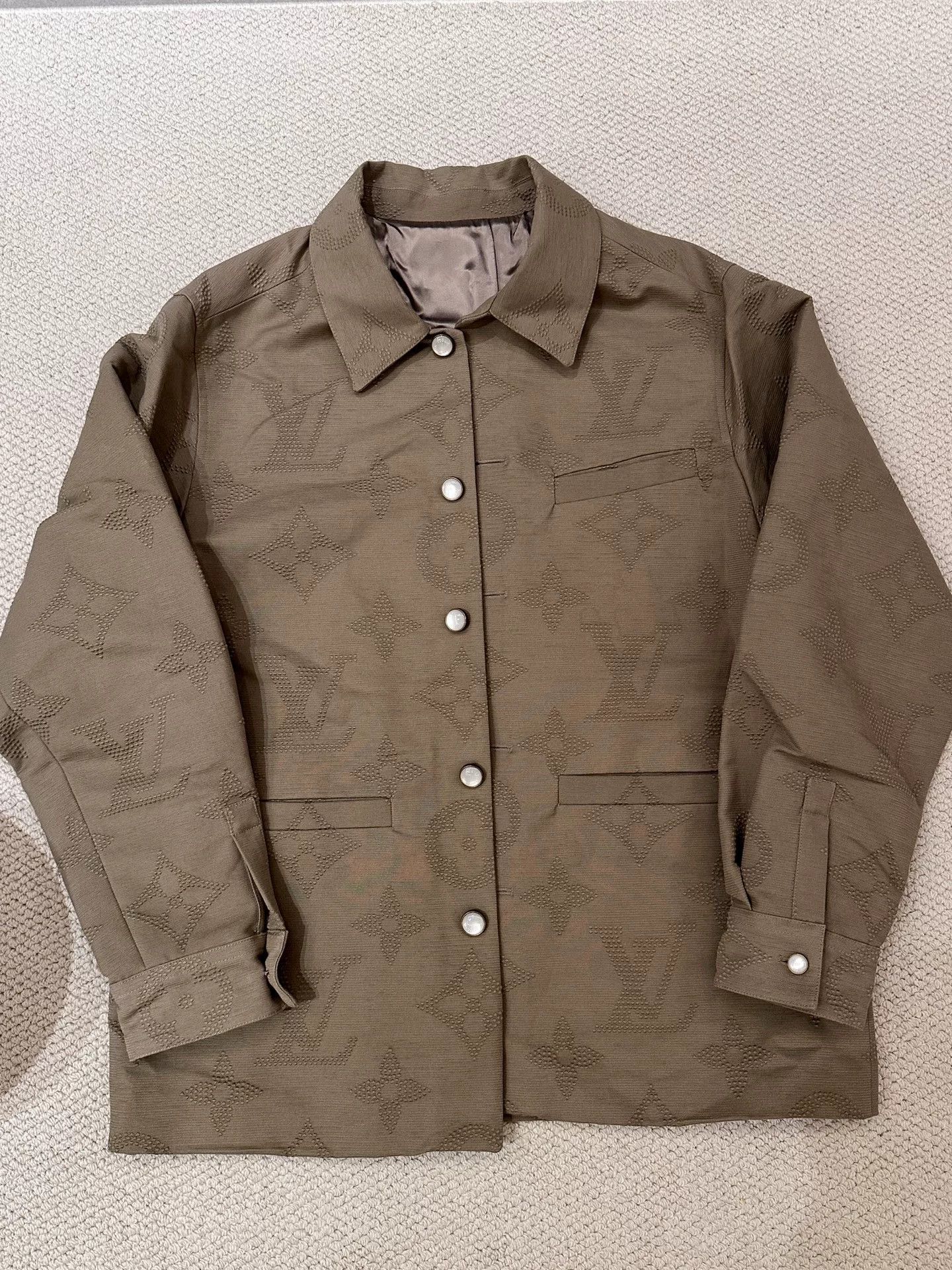 Louis Vuitton Louis Vuitton Monogram Embossed Jacket Size 50 Size US M / EU 48-50 / 2 - 1 Thumbnail