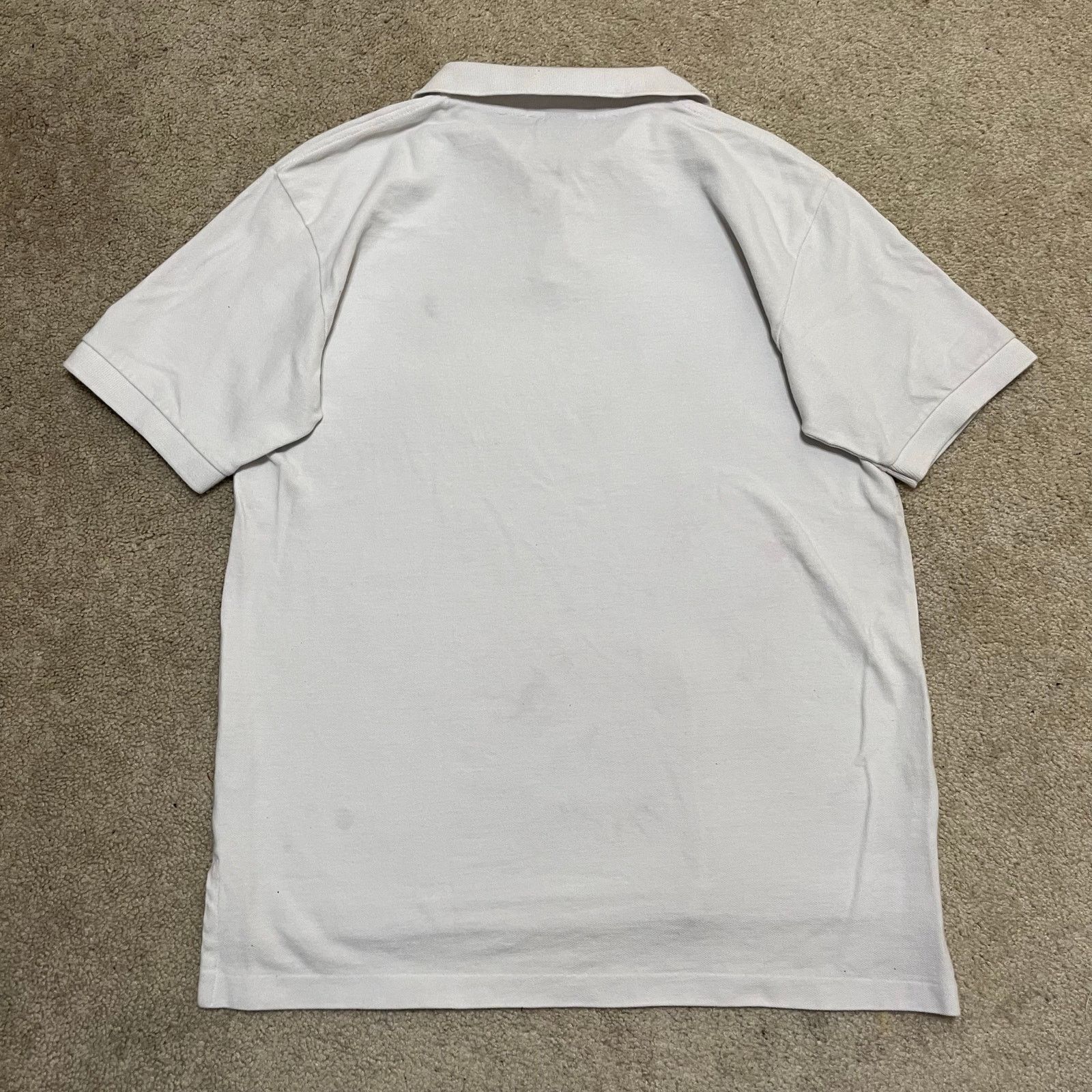 Polo Ralph Lauren Polo Ralph Lauren Solid White Polo Shirt Medium Size US M / EU 48-50 / 2 - 2 Thumbnail