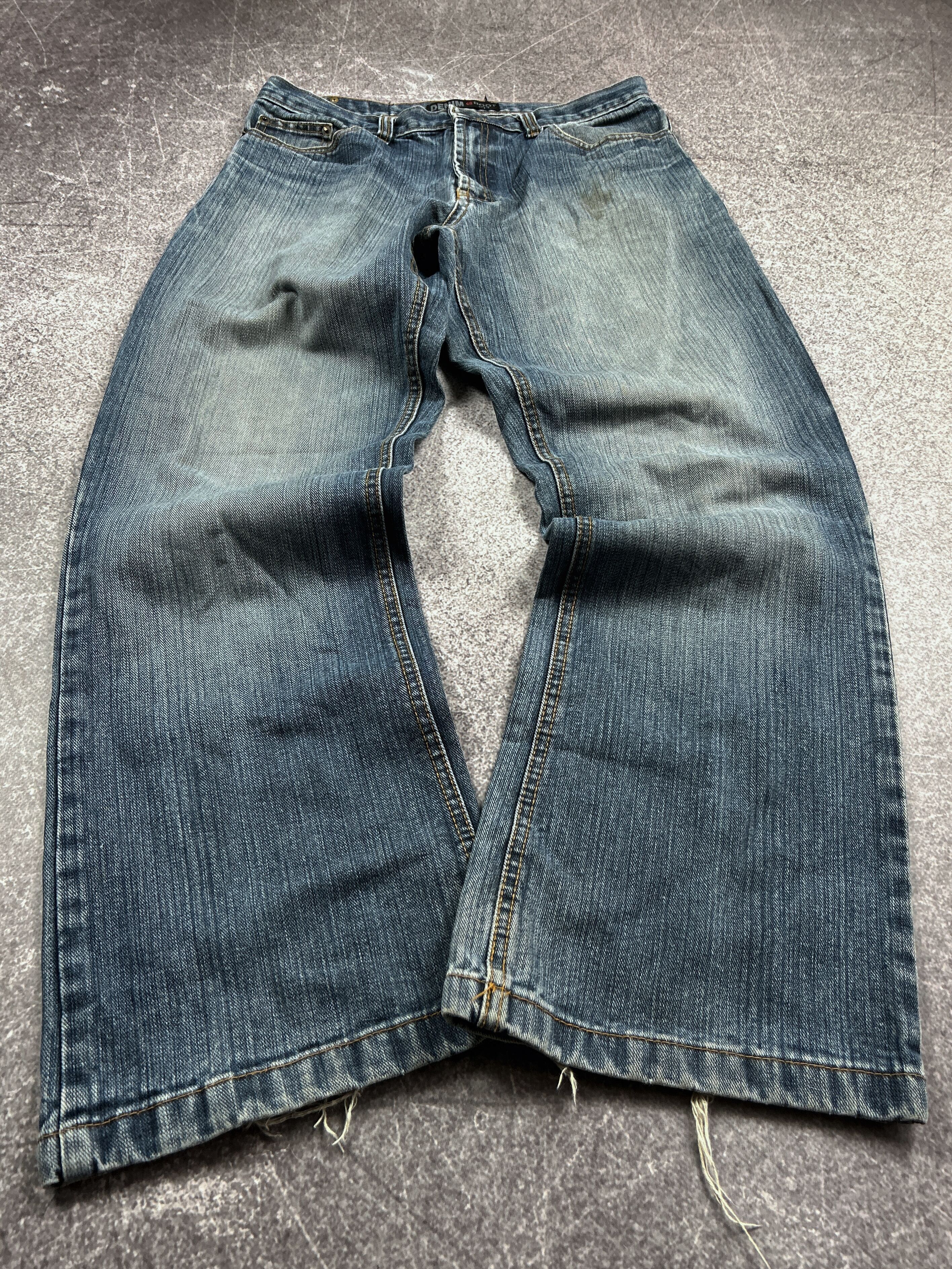 Vintage Rap Balenciaga jnco Style Baggy Boot Fit Y2k Jeans 90s Size US 32 / EU 48 - 1 Thumbnail