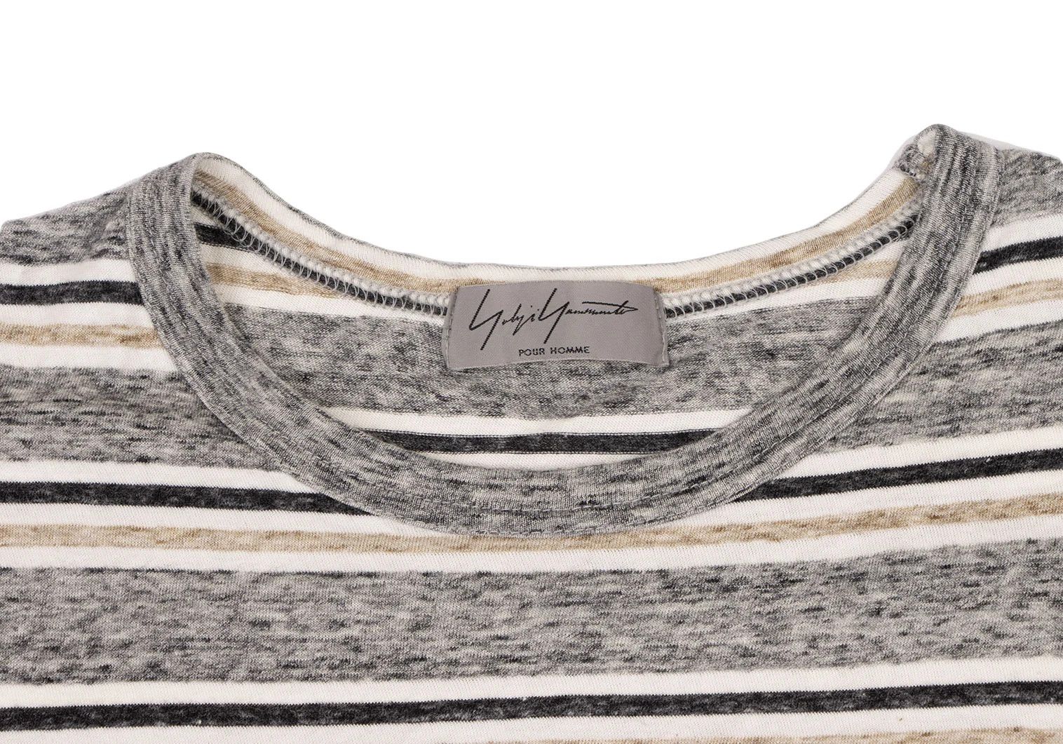Yohji Yamamoto Yohji Yamamoto Cotton Stripe T-Shirt Size US S / EU 44-46 / 1 - 2 Thumbnail