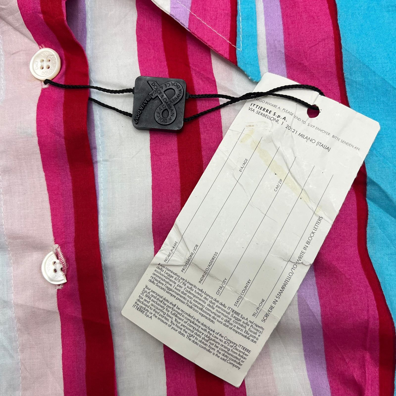 Designer × Dolce & Gabbana Dolce Gabbana Blouses Stripe Shirt Size S / US 4 / IT 40 - 10 Thumbnail