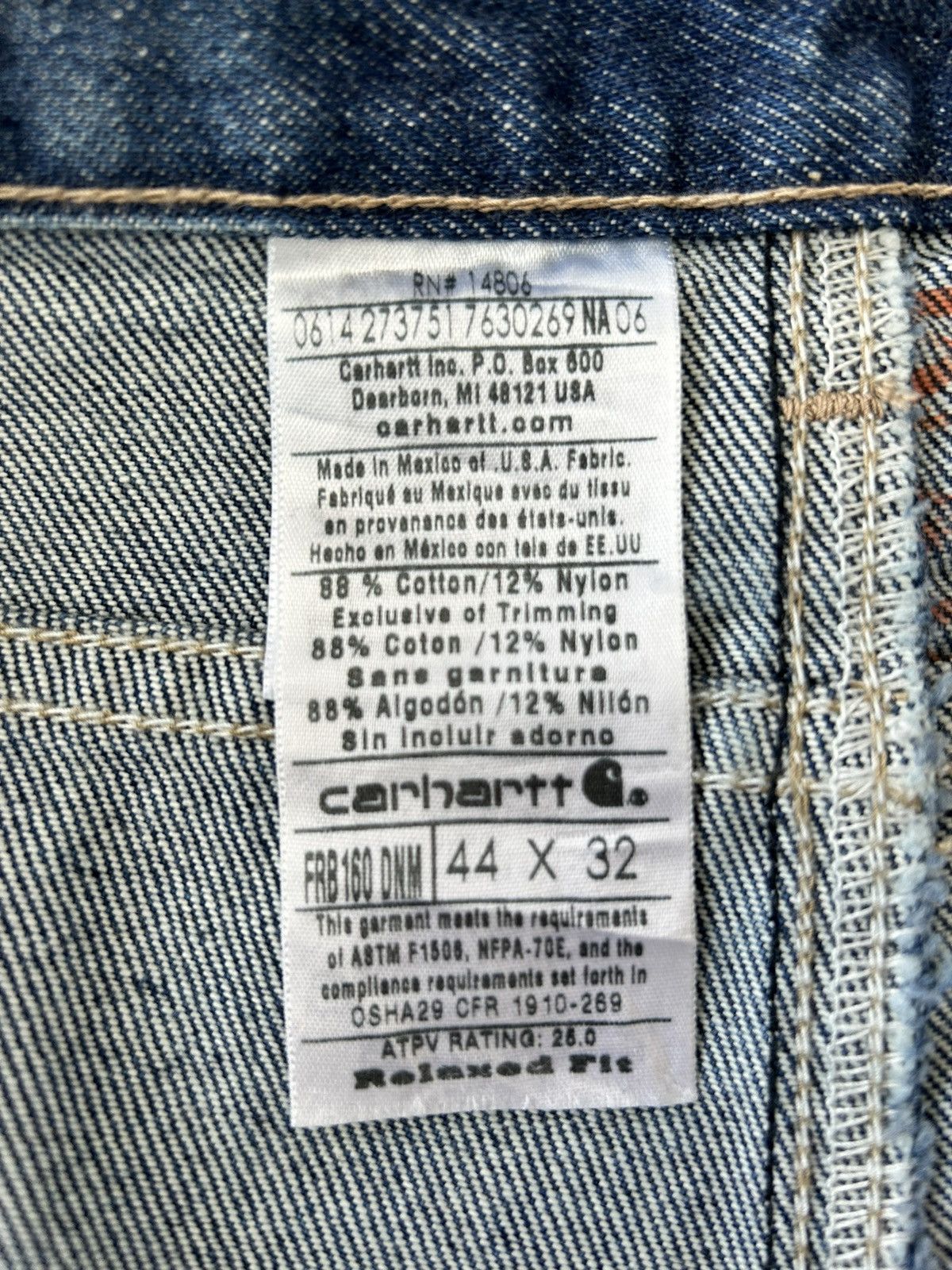 Carhartt NOS Carrhart denim fr jeans Size US 44 / EU 60 - 9 Thumbnail
