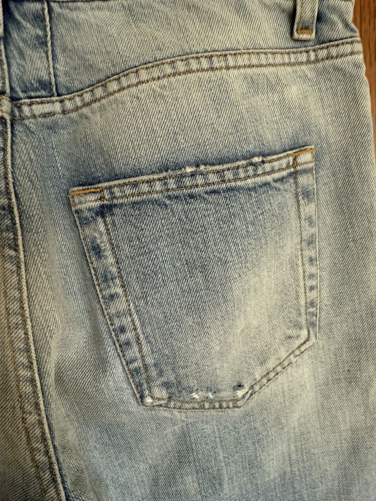 Saint Laurent Paris SS16 Saint Laurent knee rip trash jeans Hedi 29 D02 skinny Size US 29 - 20 Thumbnail