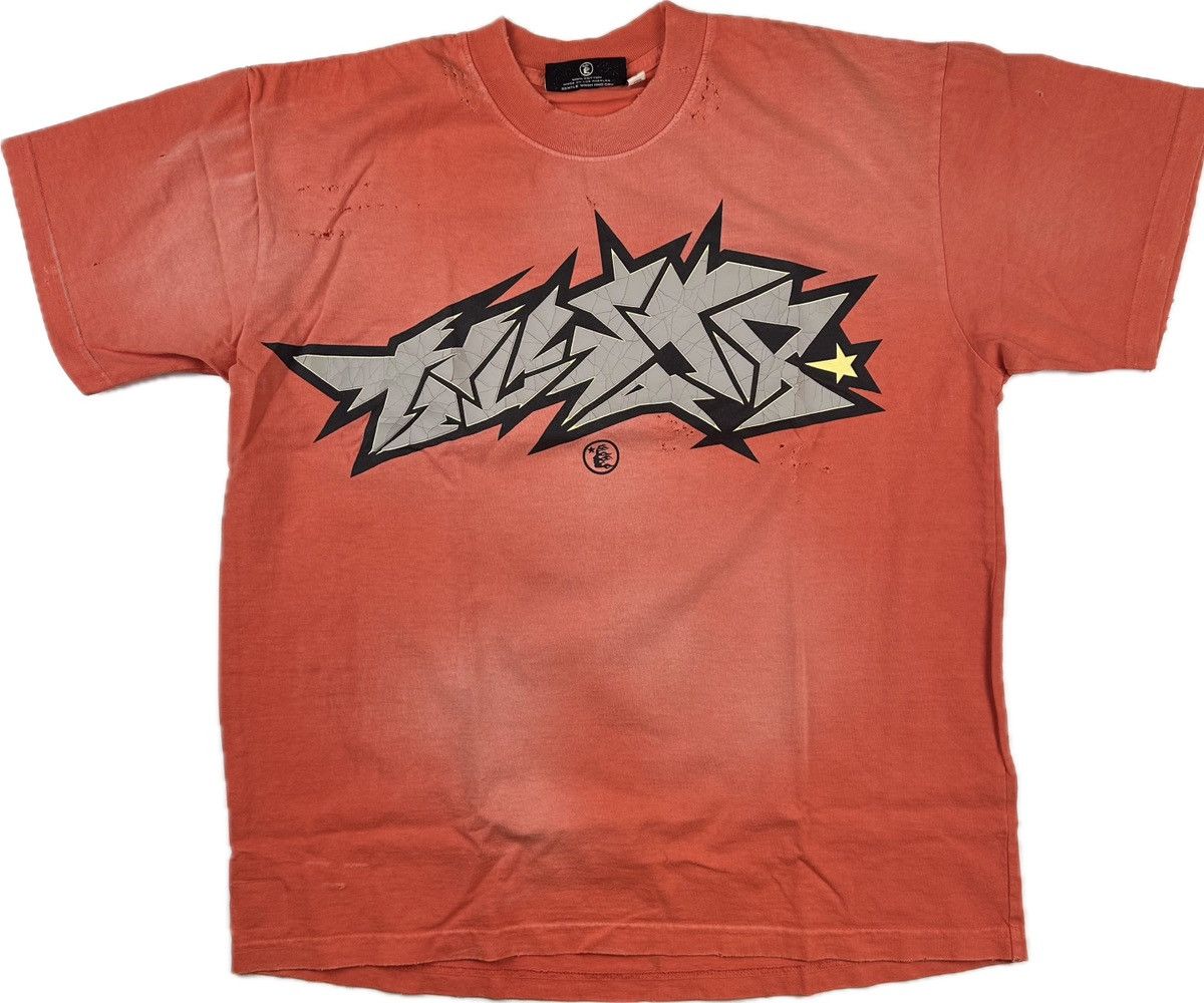 HELLSTAR Hellstar Cracked Print T-shirt Size US L / EU 52-54 / 3 - 1 Thumbnail