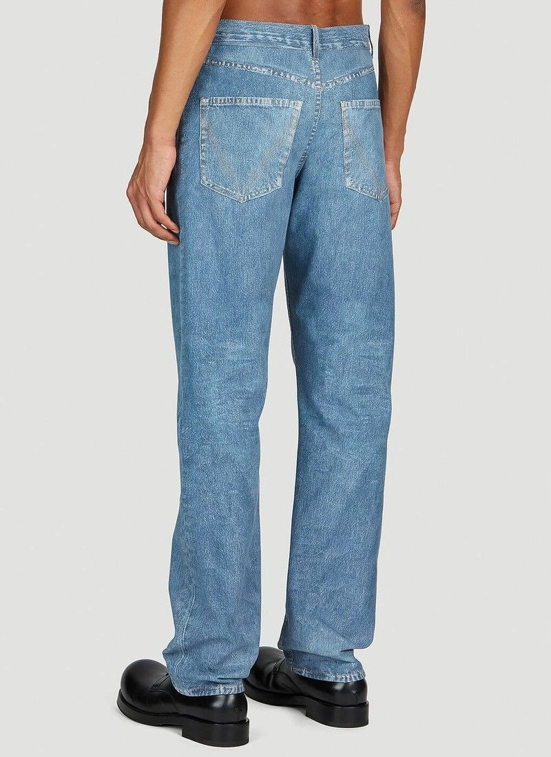 Bottega Veneta Bottega Veneta Leather Printed Denim Pants Size US 30 / EU 46 - 4 Thumbnail
