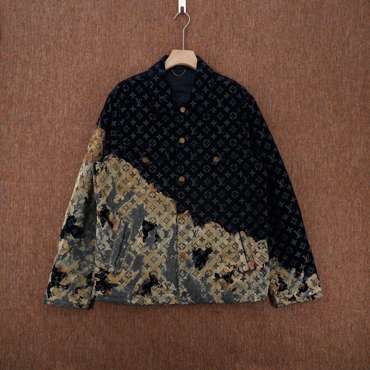 Louis Vuitton Louis Vuitton 24SS Fire Cloud Denim Jacket Size US L / EU 52-54 / 3 - 1 Thumbnail