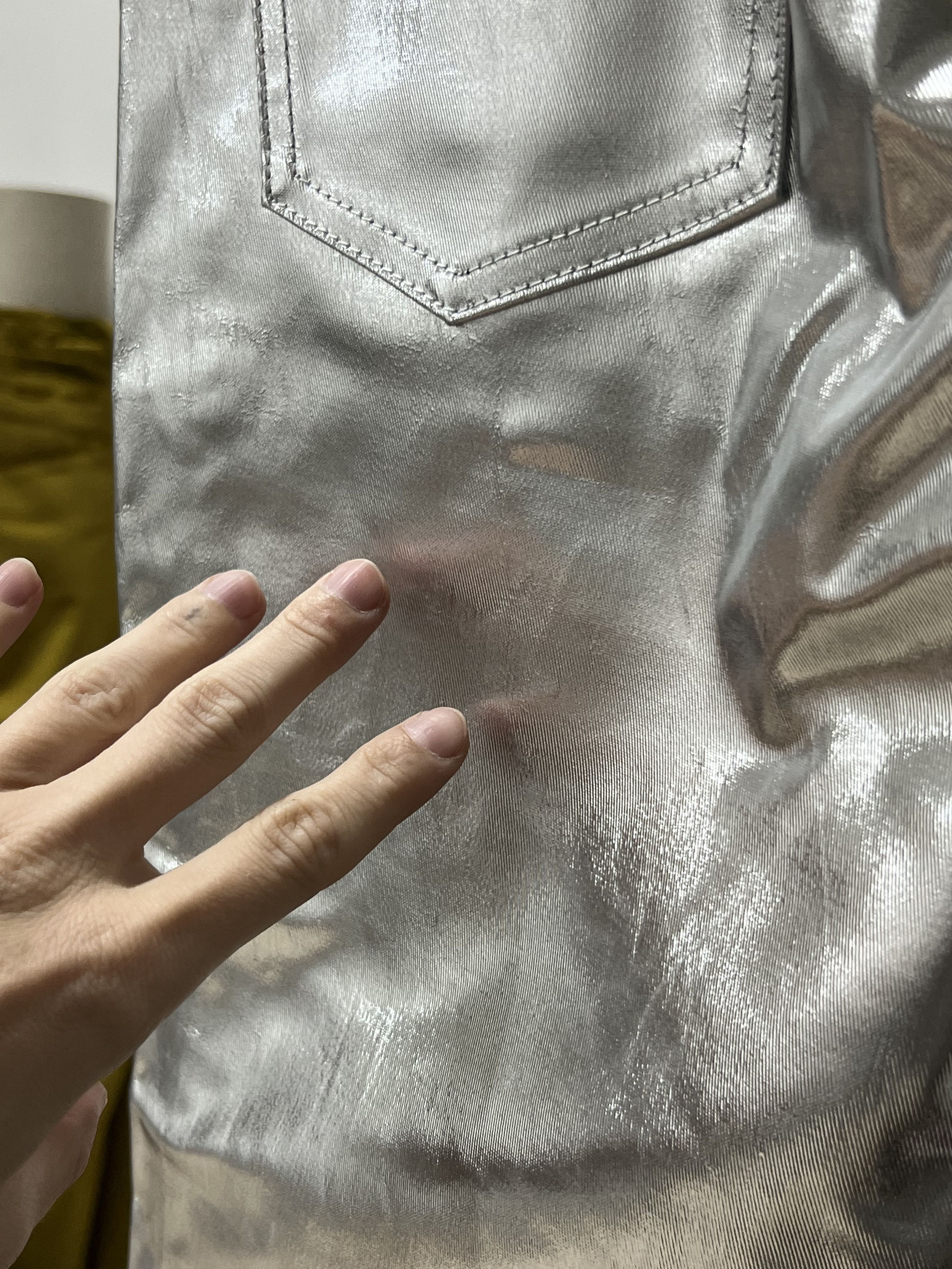 Celine Celine metallic pants Size 28" / US 6 / IT 42 - 4 Thumbnail