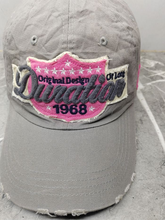 Japanese Brand Vintage Duration 1968 DIstressed Style Cap Hat Size ONE SIZE - 3 Thumbnail